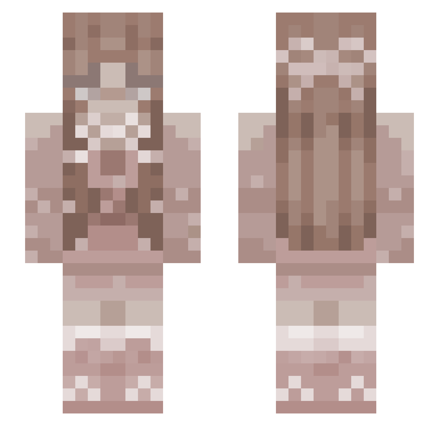 roisinmaglione Minecraft skin, front and back view