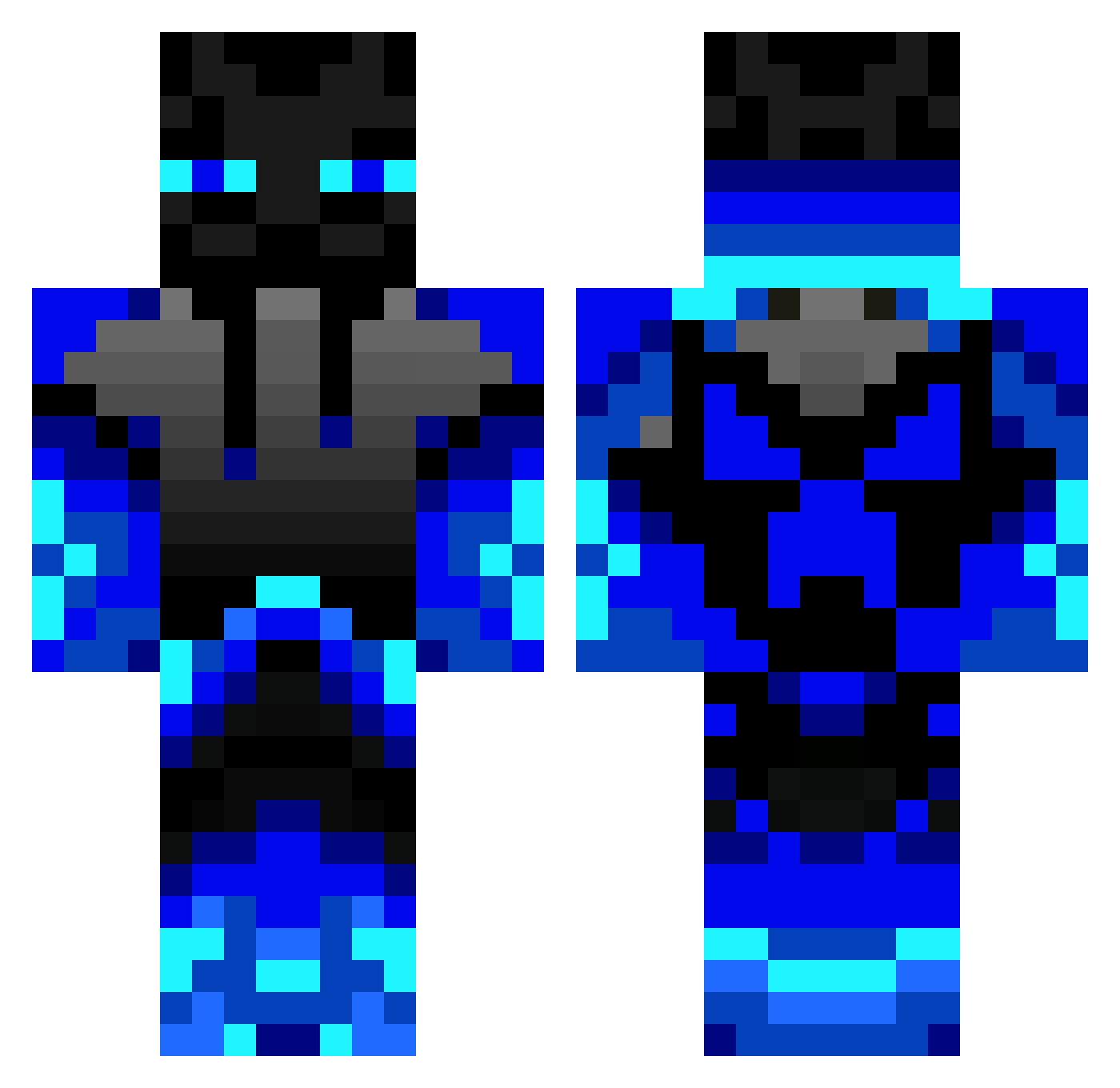 whereisthemilk Minecraft skin, front and back view