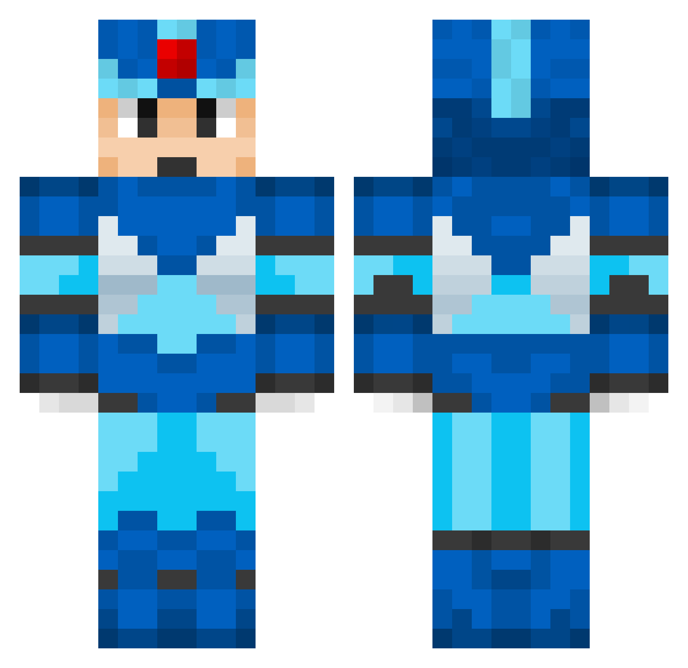 Hacklefrbz - mega man x Minecraft skin