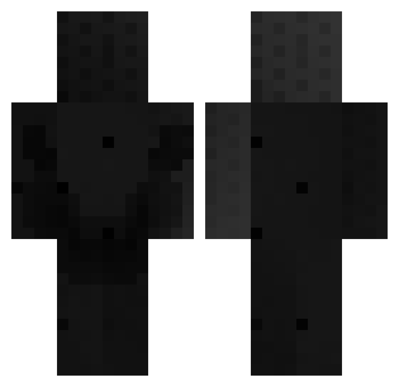 Suheven Minecraft skin, front and back view