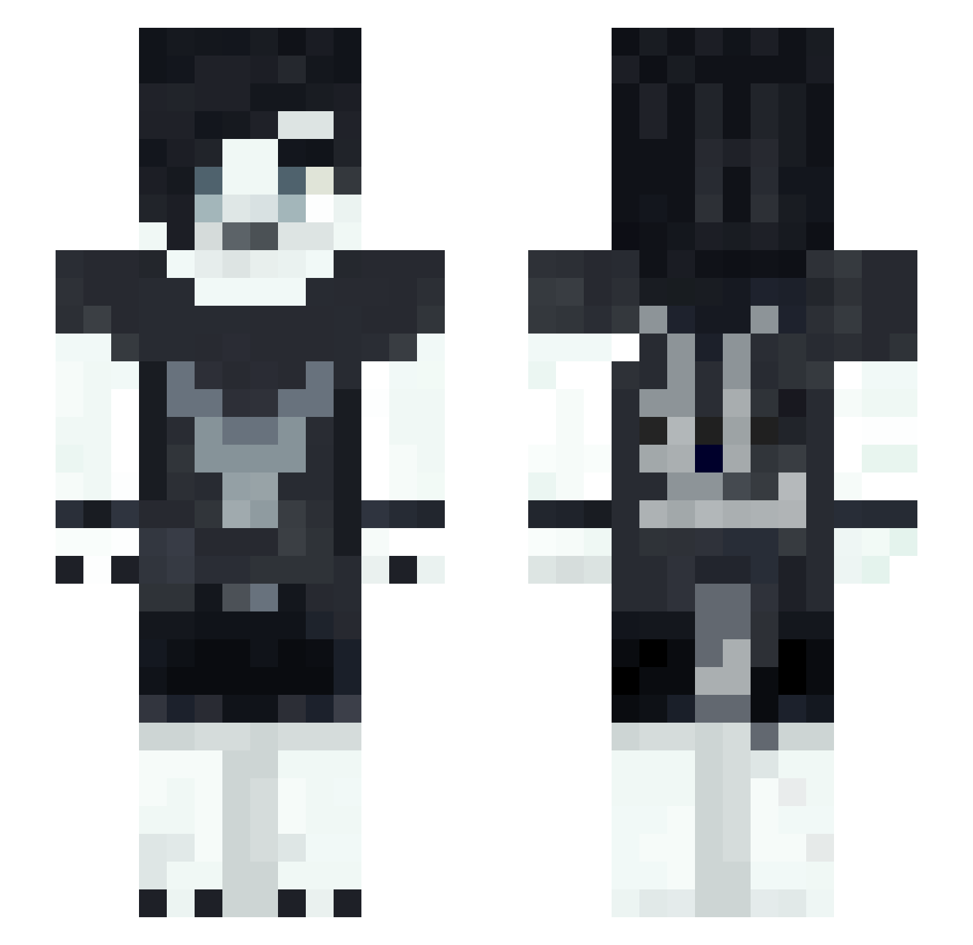 D3monicLevi Minecraft skin, front and back view