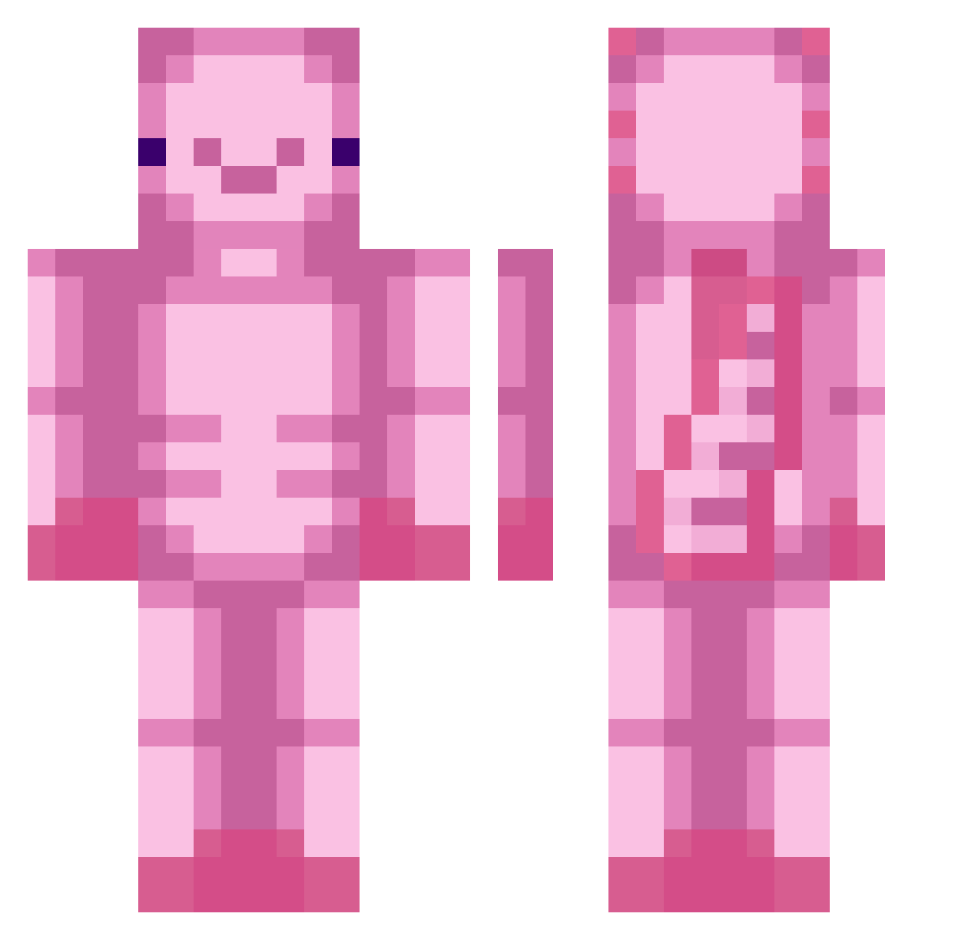 norisak Minecraft skin, front and back view