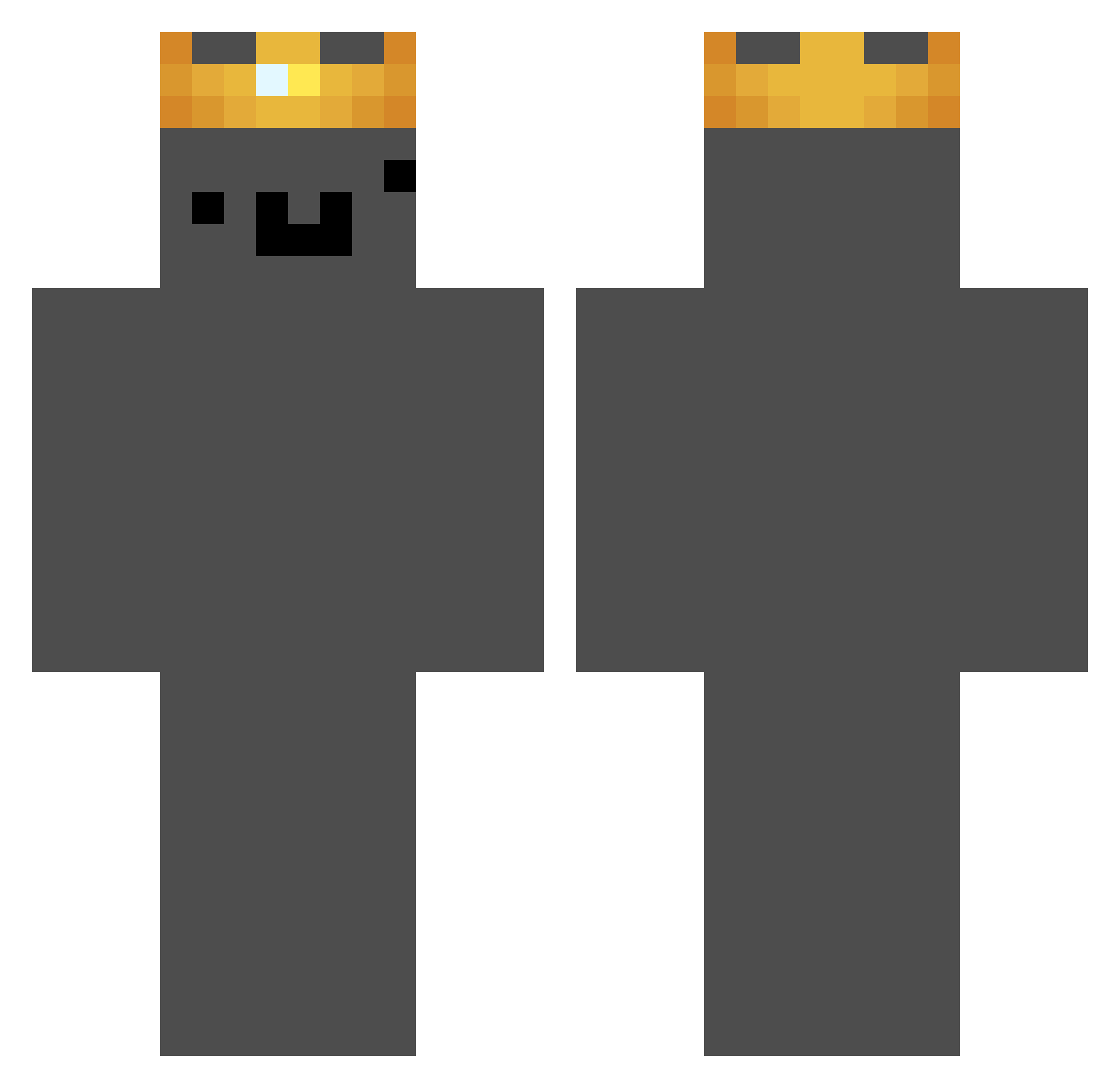 shefixx_ Minecraft skin, front and back view