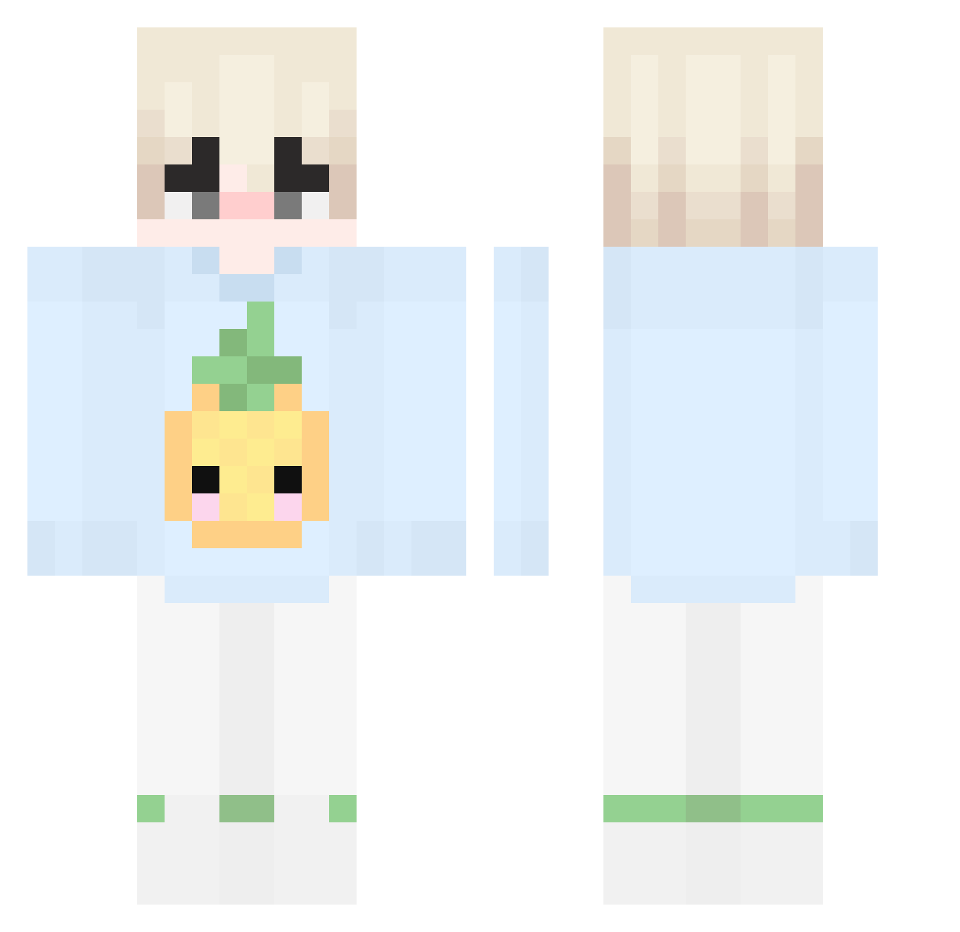 iRodiii_ Minecraft skin, front and back view