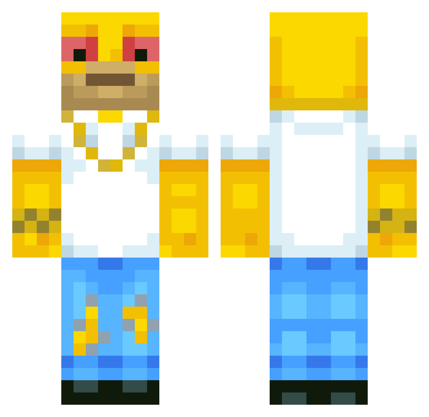 shyconjurer5 Minecraft skin, front and back view