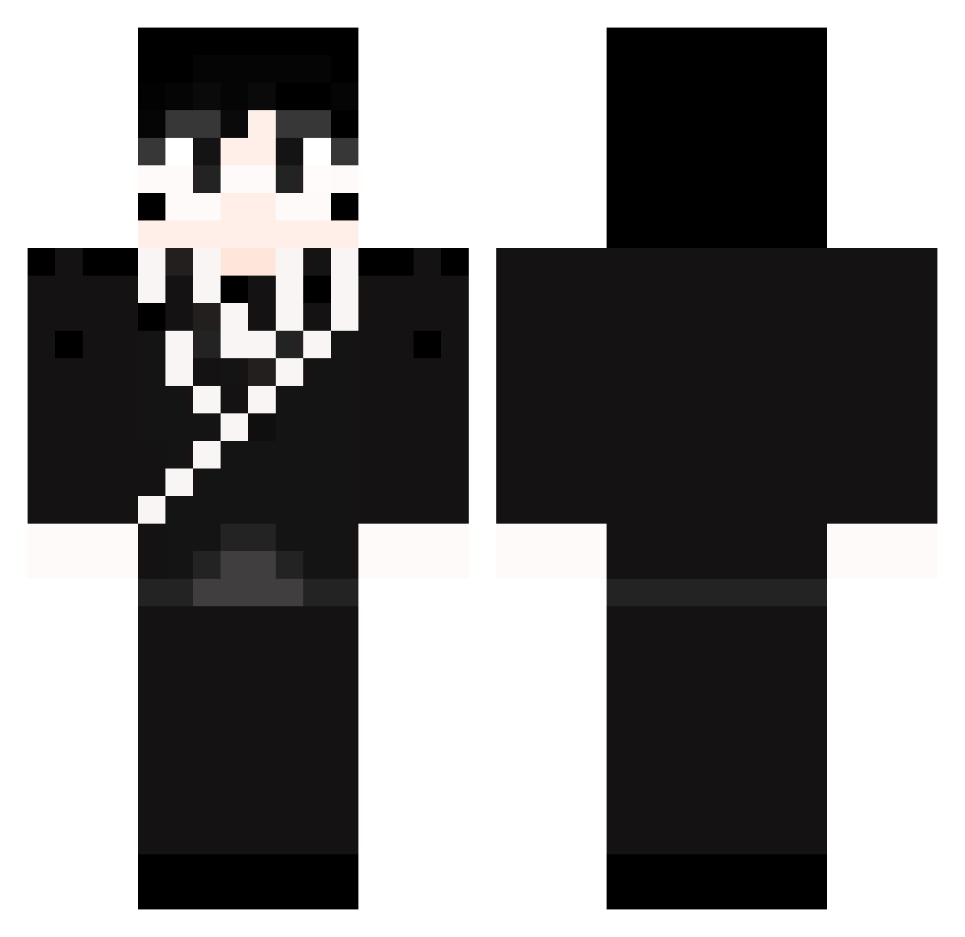 OOODDDOOO Minecraft skin, front and back view