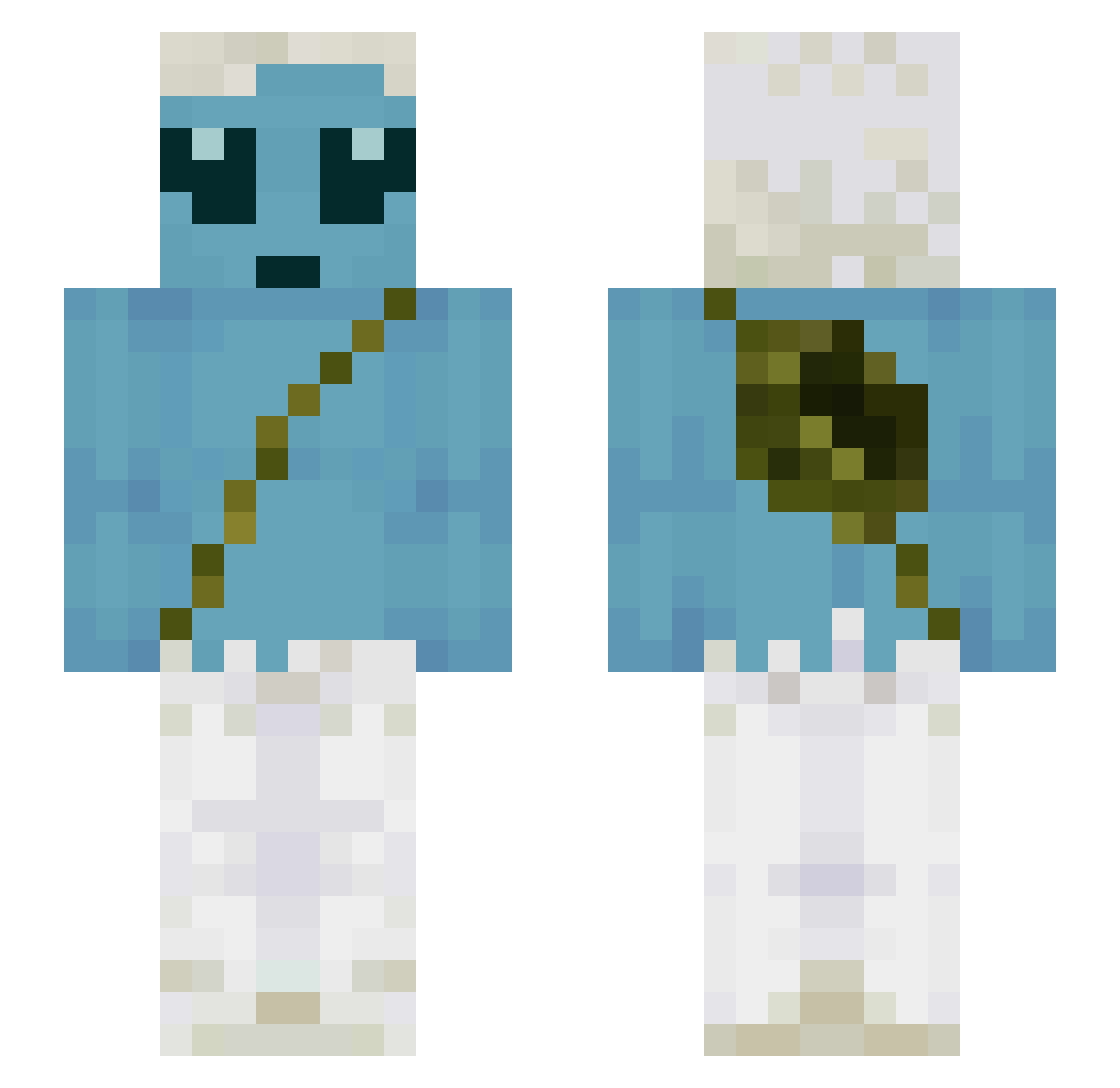 Rrrintti Minecraft skin, front and back view