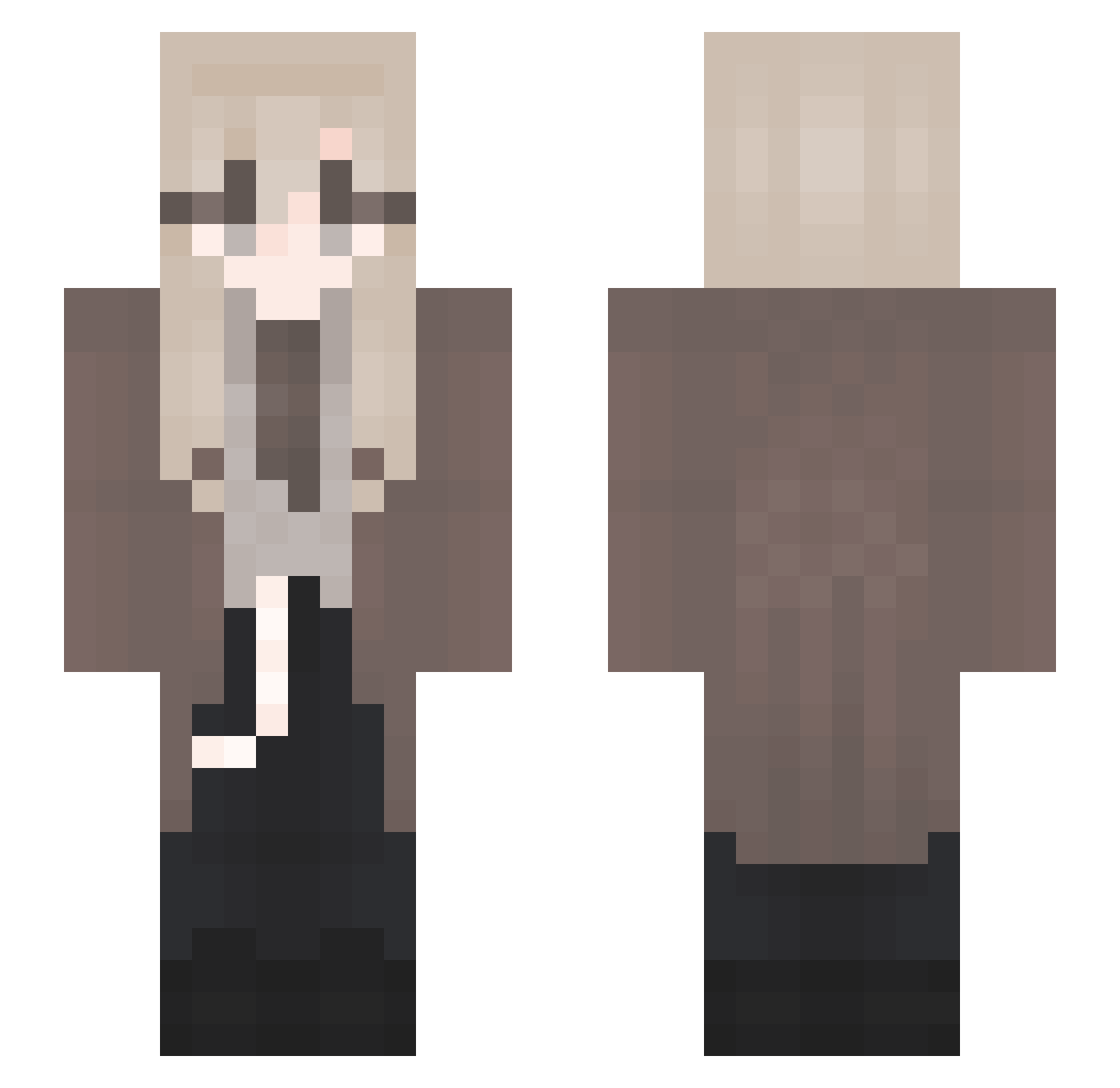 uxpo_ Minecraft skin, front and back view