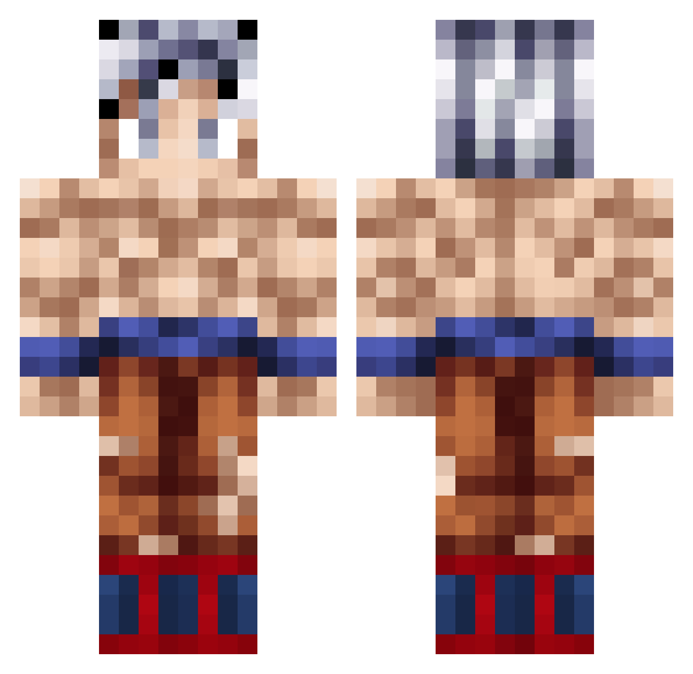 Jasz_ Minecraft skin, front and back view