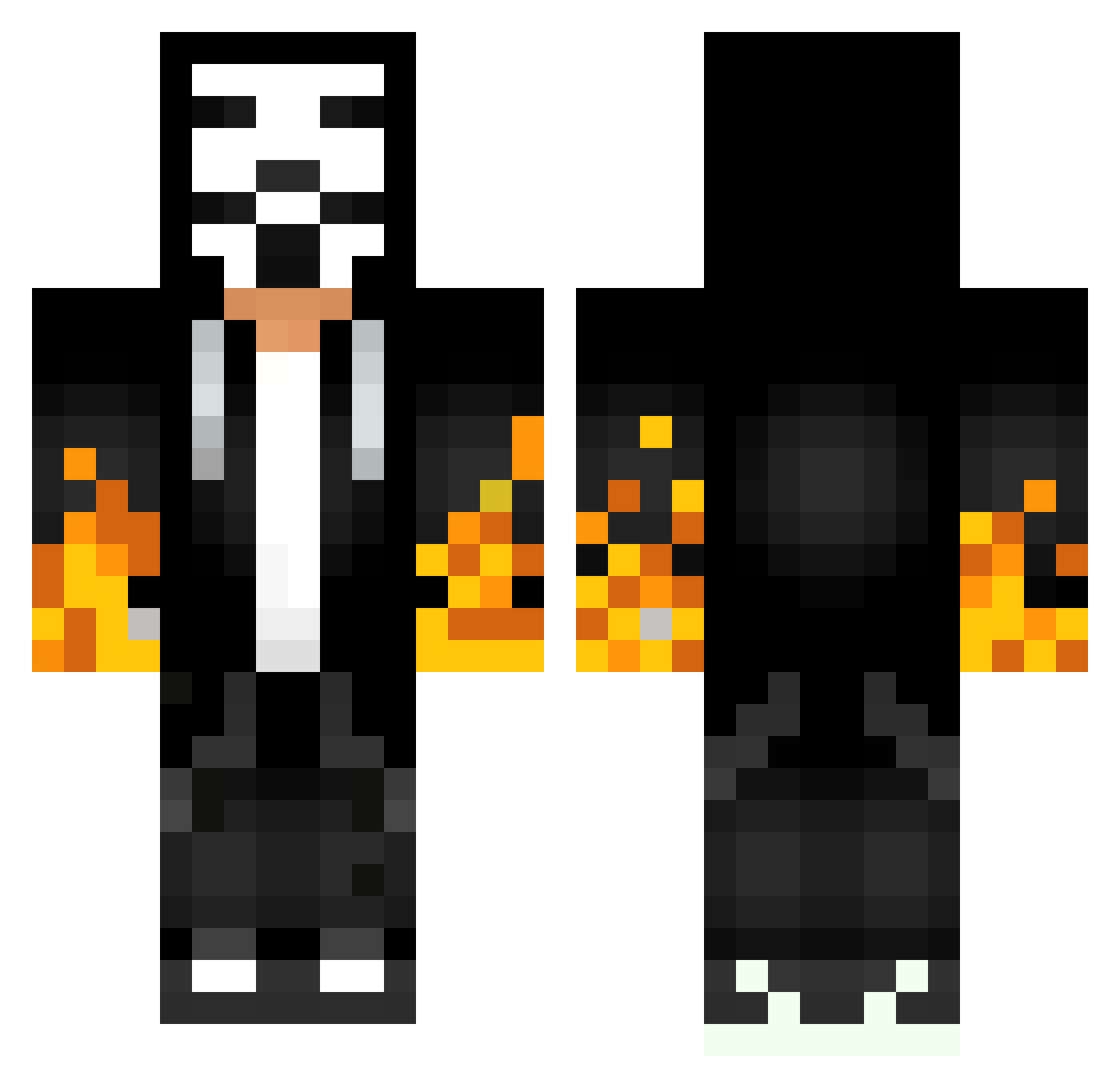 yoyo9385 Minecraft skin, front and back view