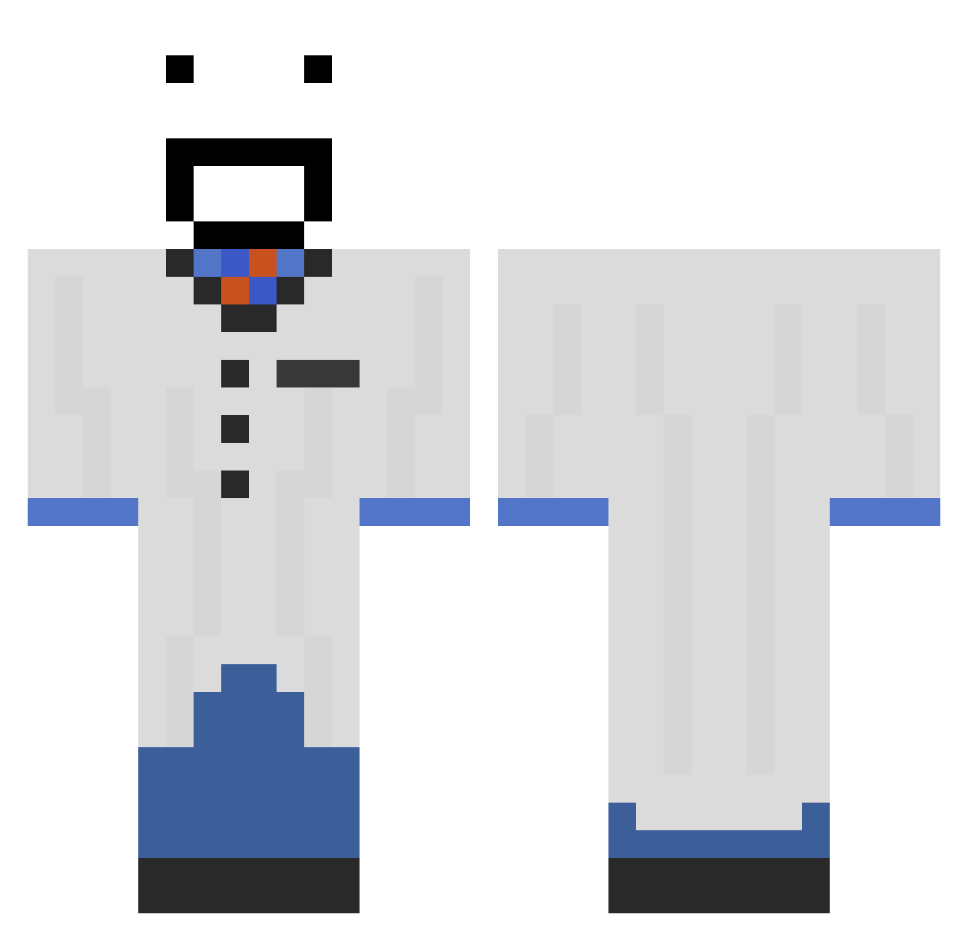 jrafaelss Minecraft skin, front and back view