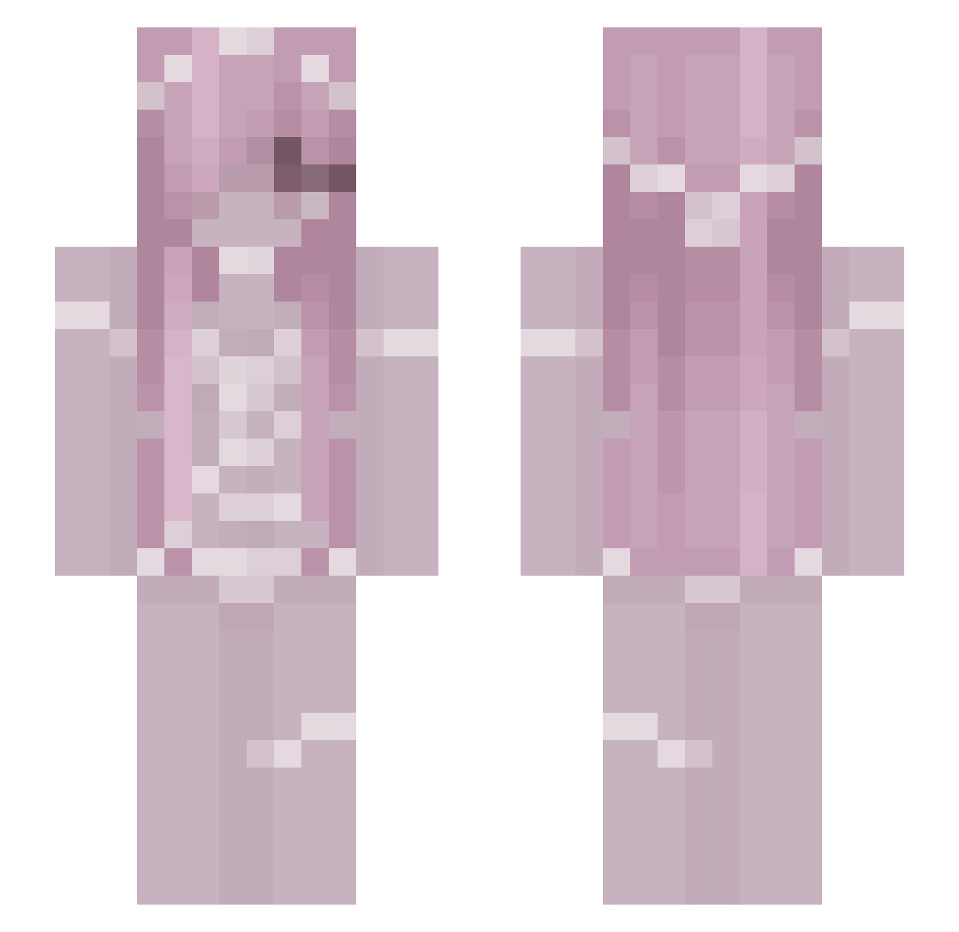 VeertjeLynn Minecraft skin, front and back view