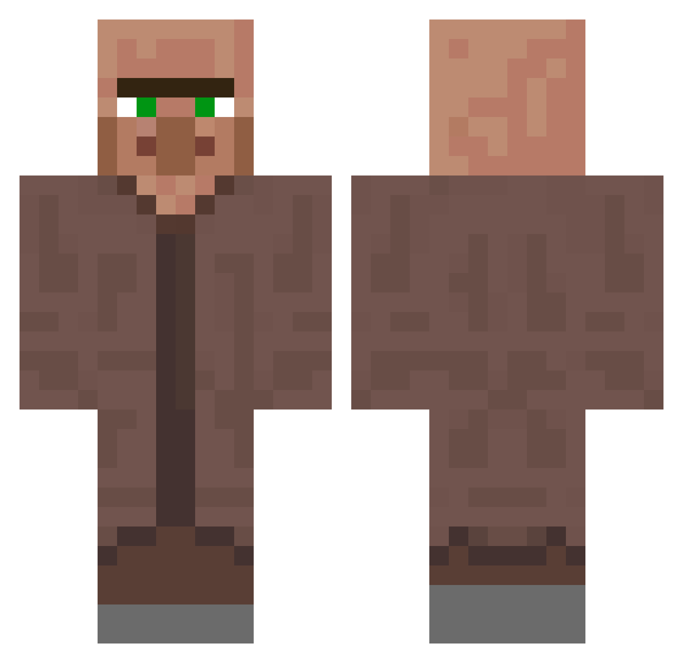 Kimmywa26 Minecraft skin, front and back view