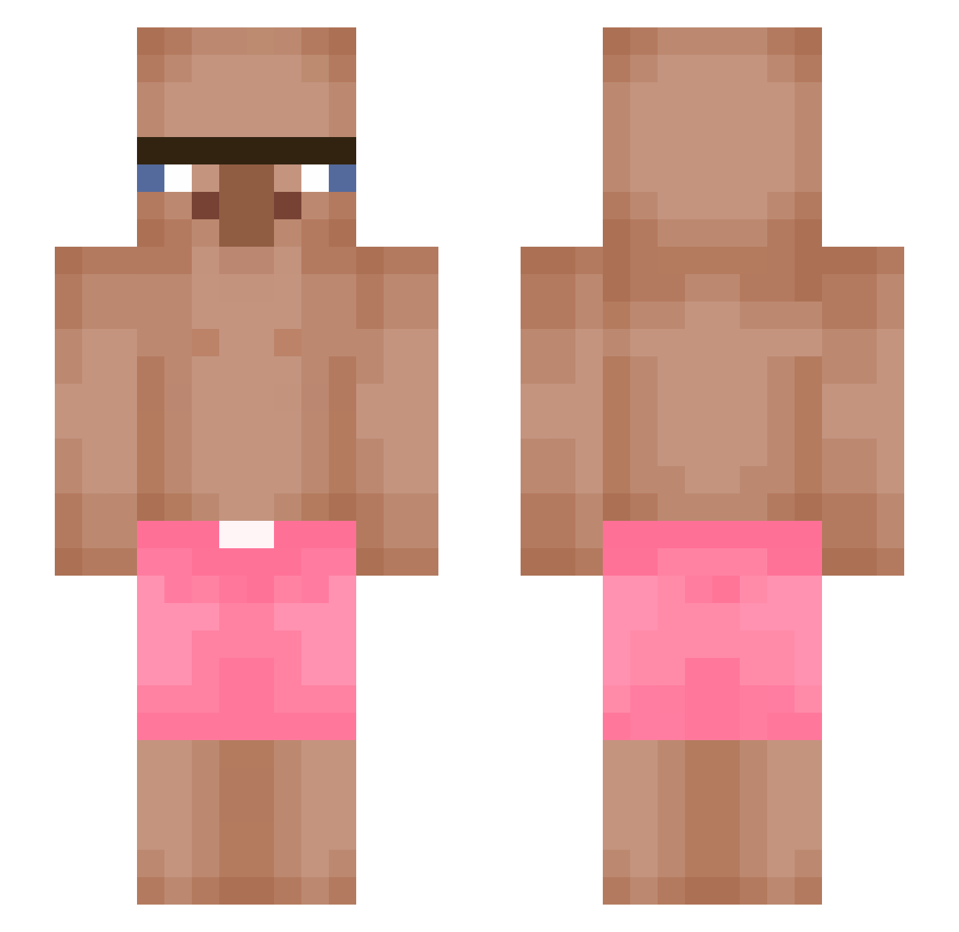 KaalaaN Minecraft skin, front and back view