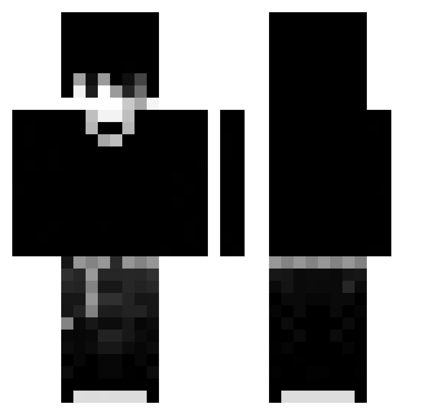 MikroPolo_ Minecraft skin, front and back view