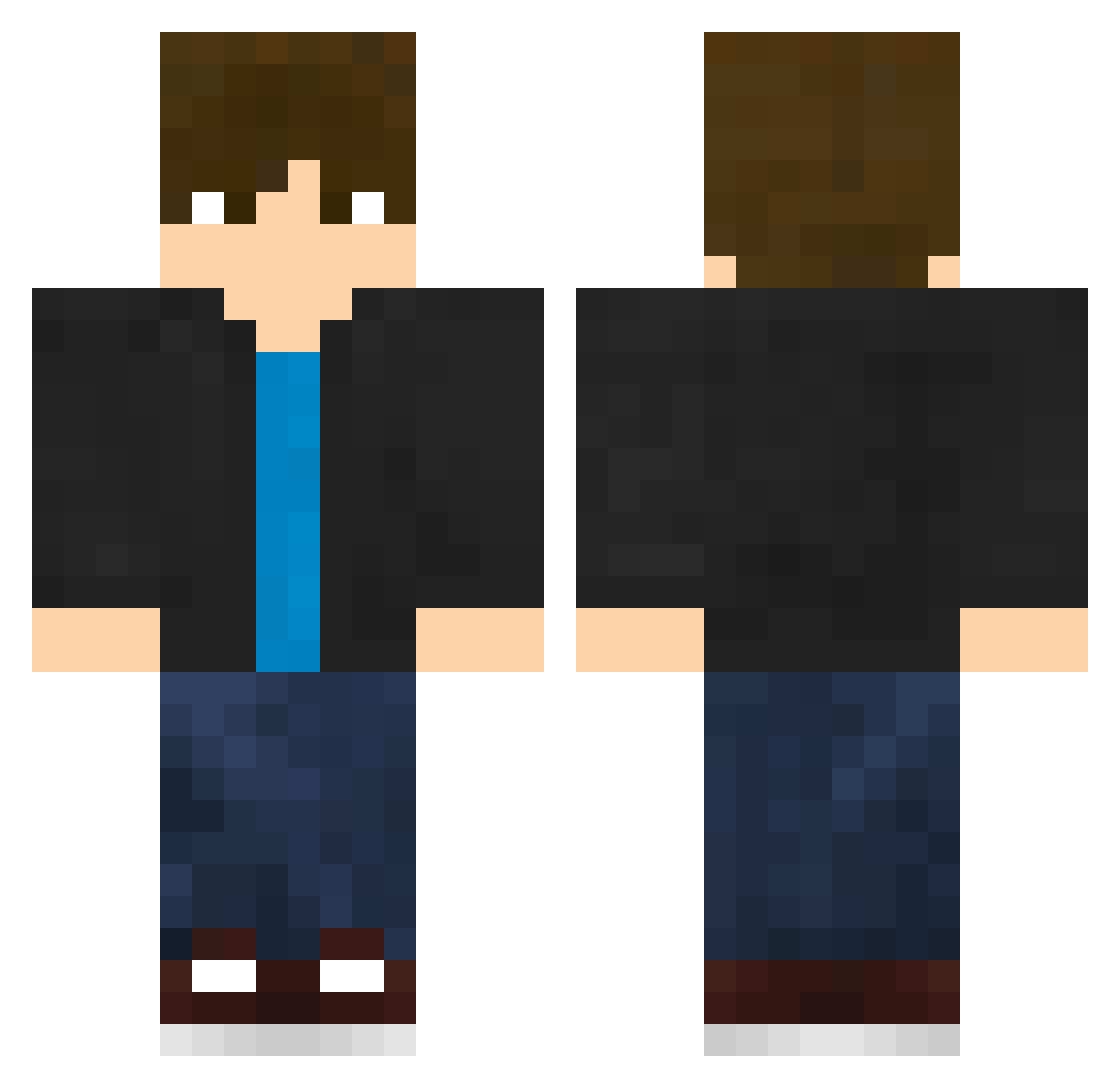 soulrifle211 Minecraft skin, front and back view