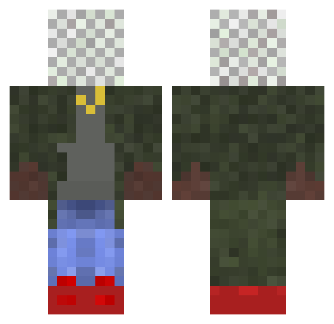 runawayforever Minecraft skin, front and back view