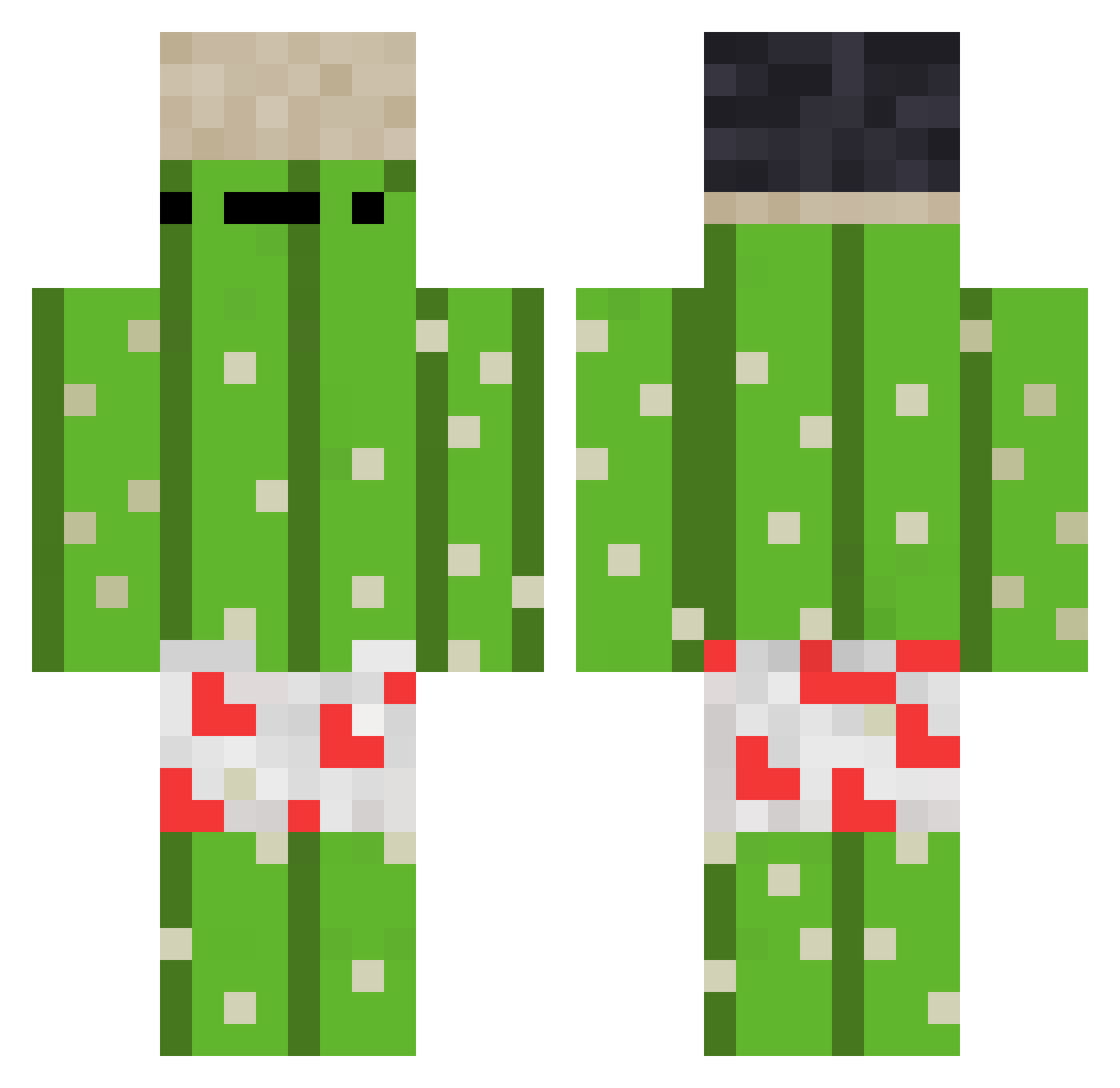 OMGbroooo Minecraft skin, front and back view