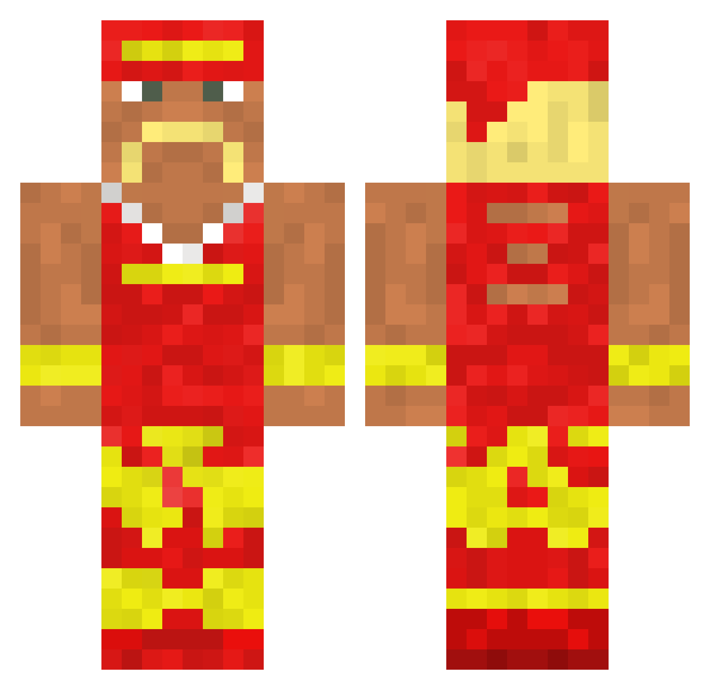 JakeMiller87 Minecraft skin, front and back view