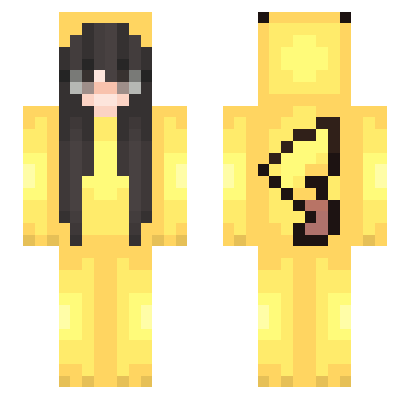 DeOliveira Minecraft skin, front and back view