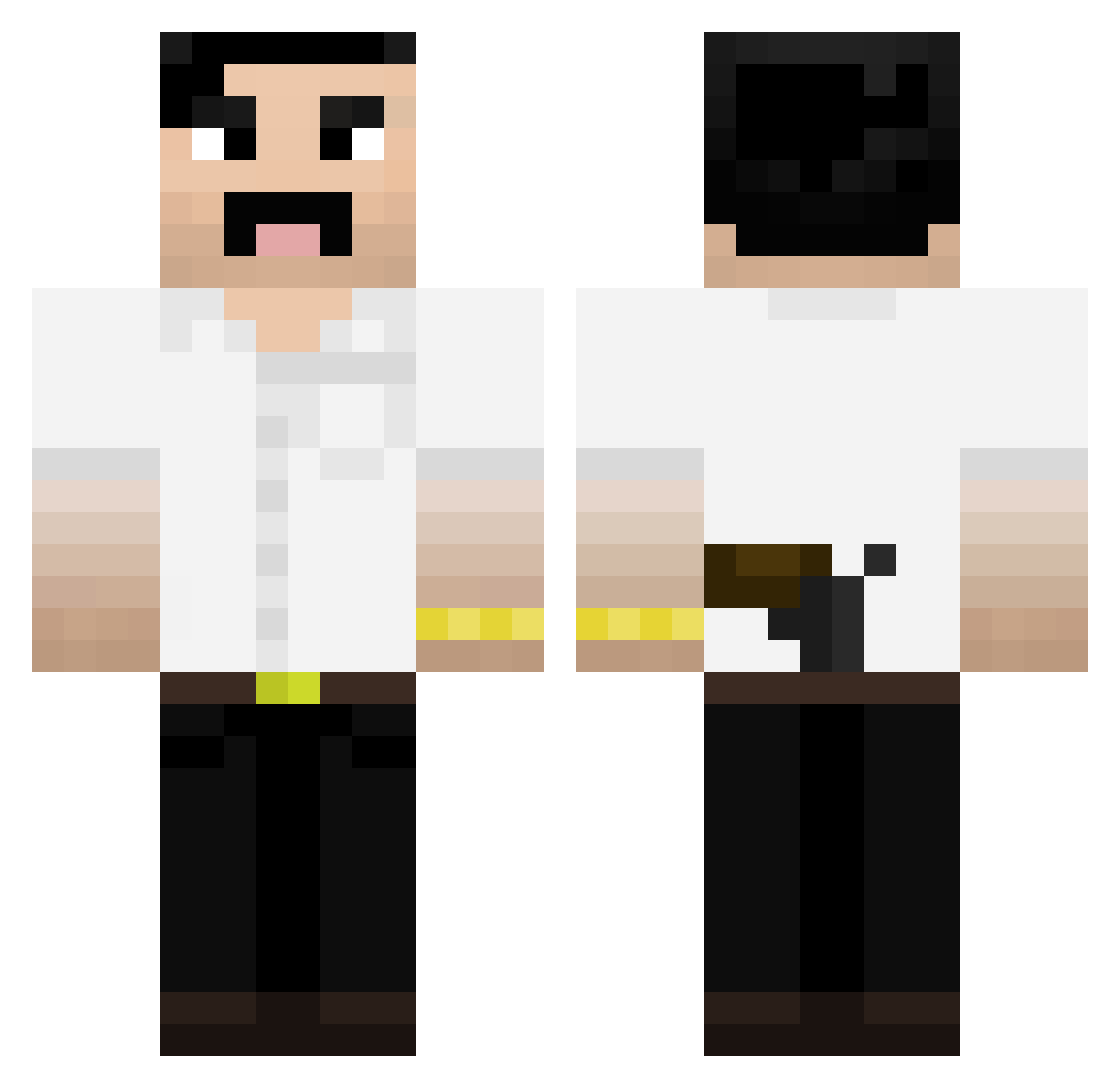 SLPlayingMaxi Minecraft skin, front and back view