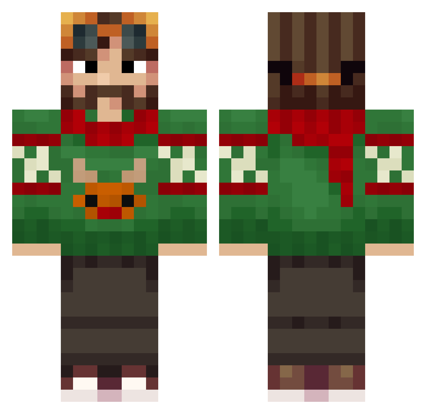 PanMykhailo9544 Minecraft skin, front and back view