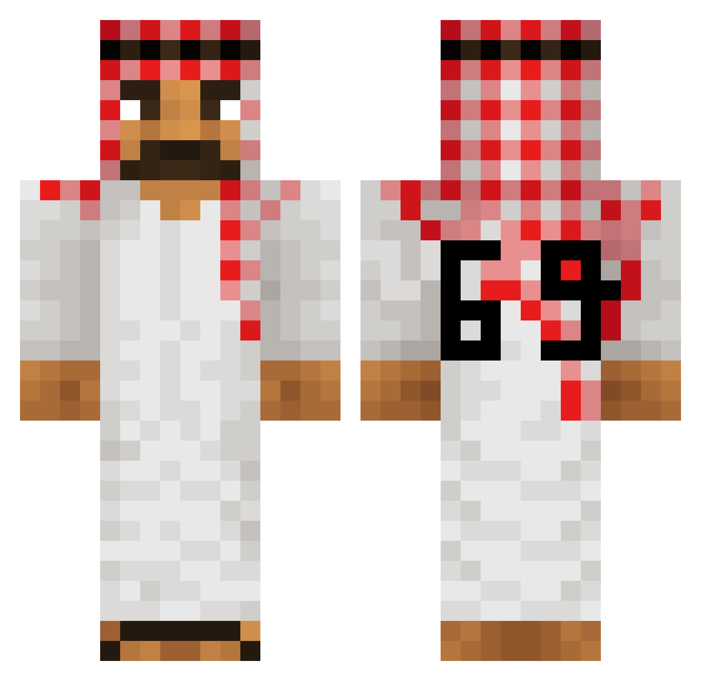 chaantaal8 Minecraft skin, front and back view