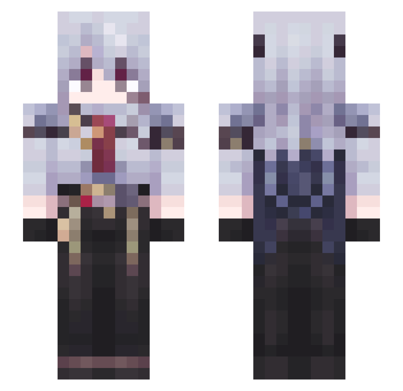 ByLikeKrokodylek Minecraft skin, front and back view