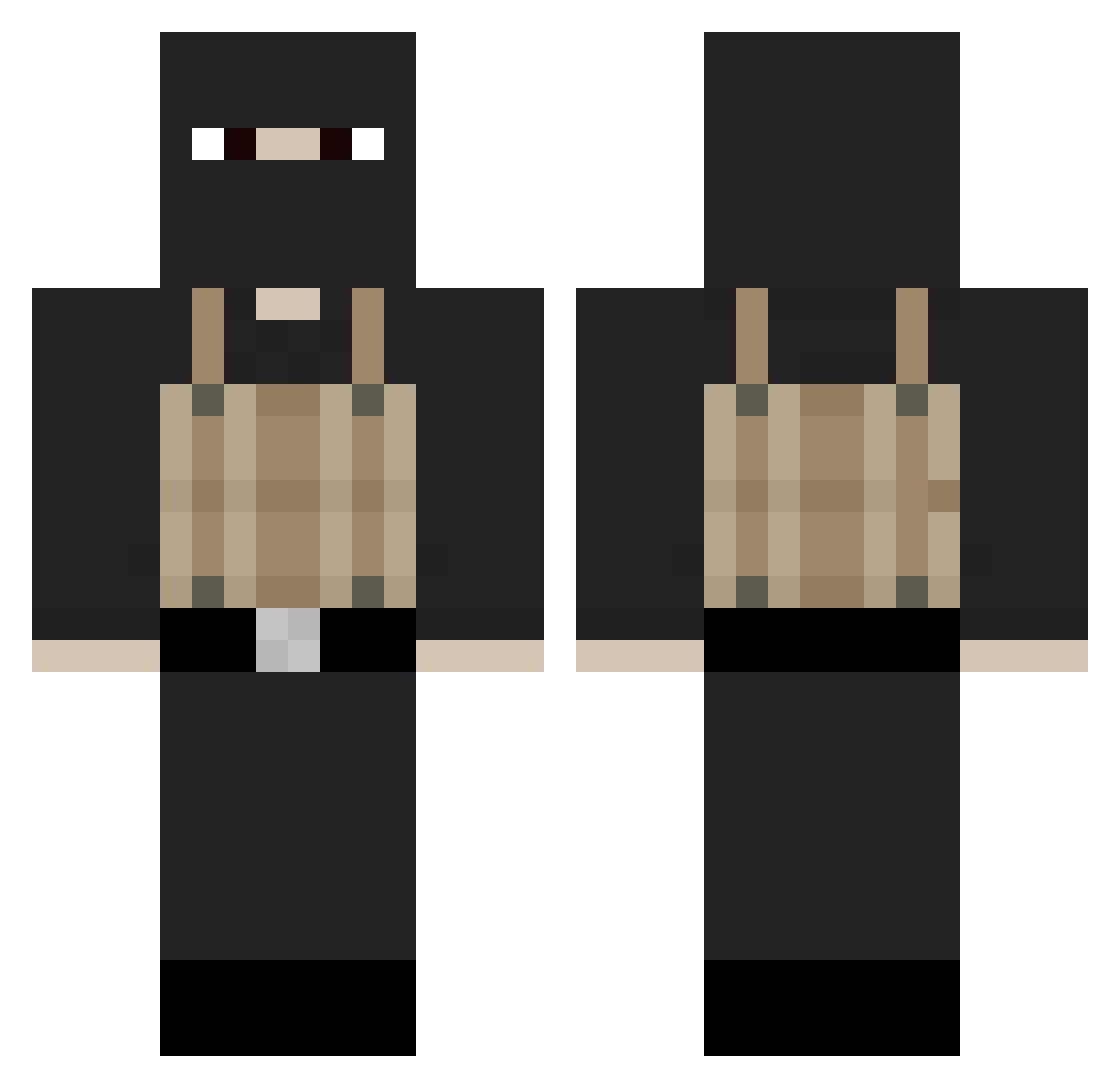 tgxressertw_777 Minecraft skin, front and back view