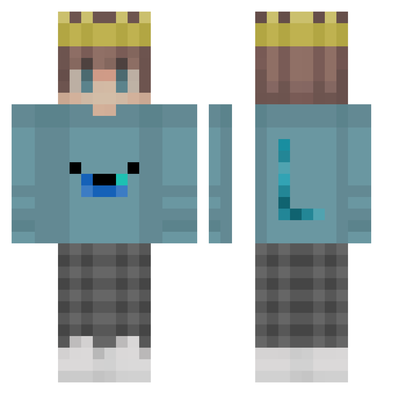 duongngoo Minecraft skin, front and back view