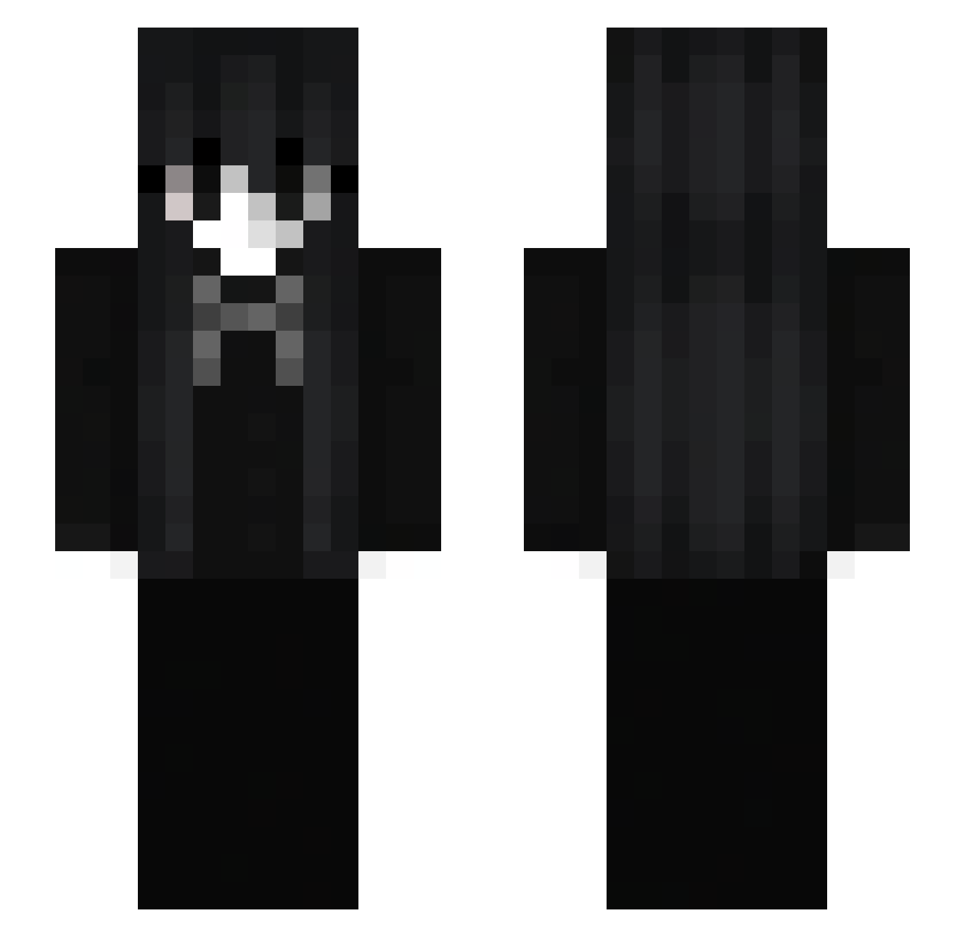 perlaenjoyerr Minecraft skin, front and back view