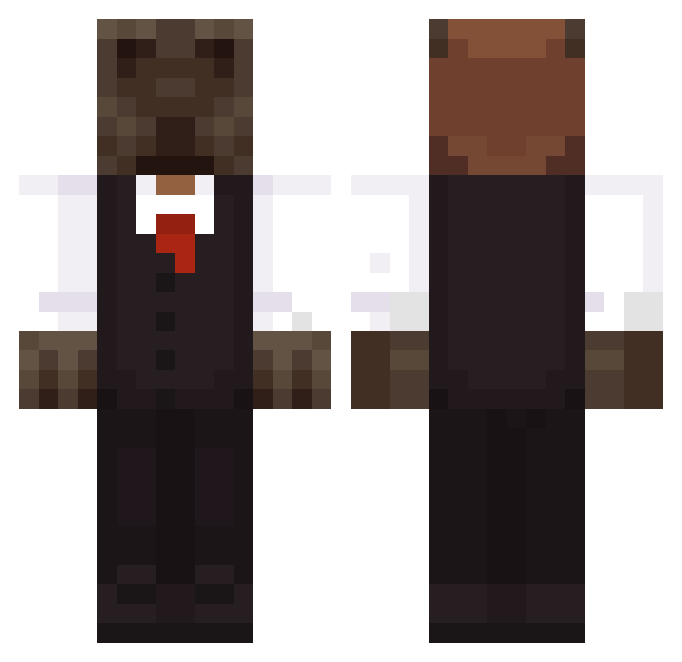 CevicheDePerro Minecraft skin, front and back view