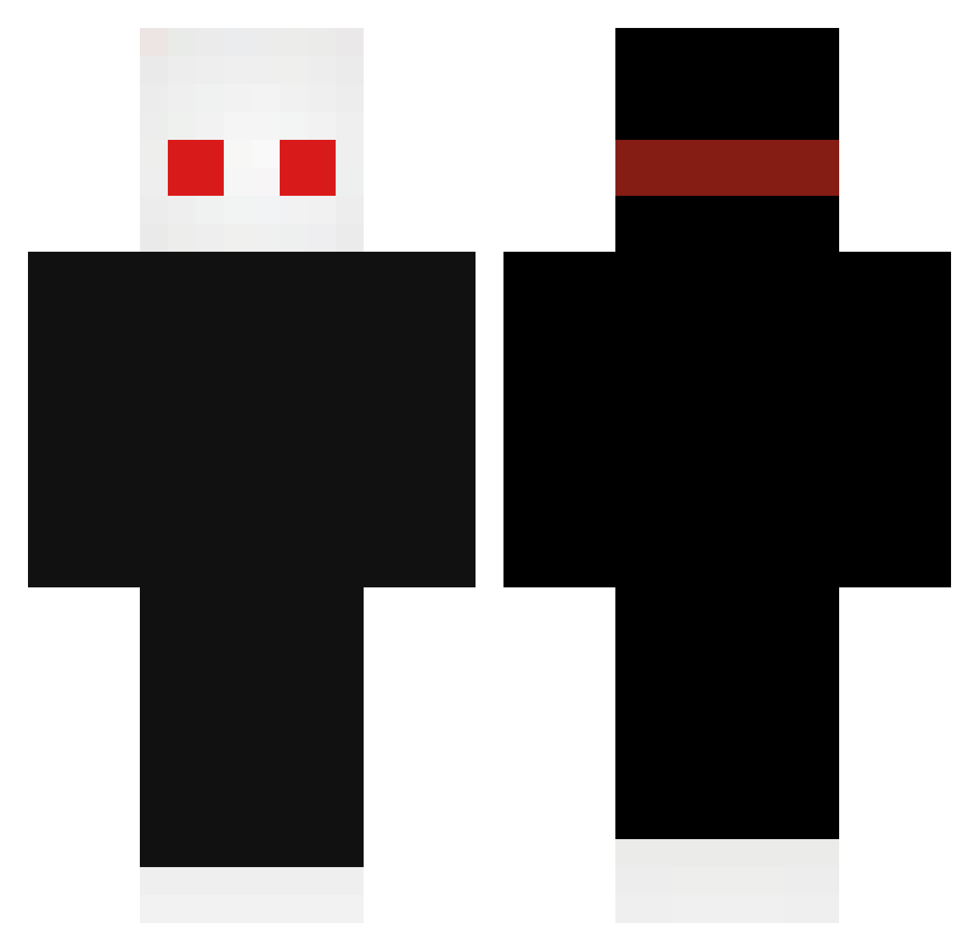 spanxo Minecraft skin, front and back view