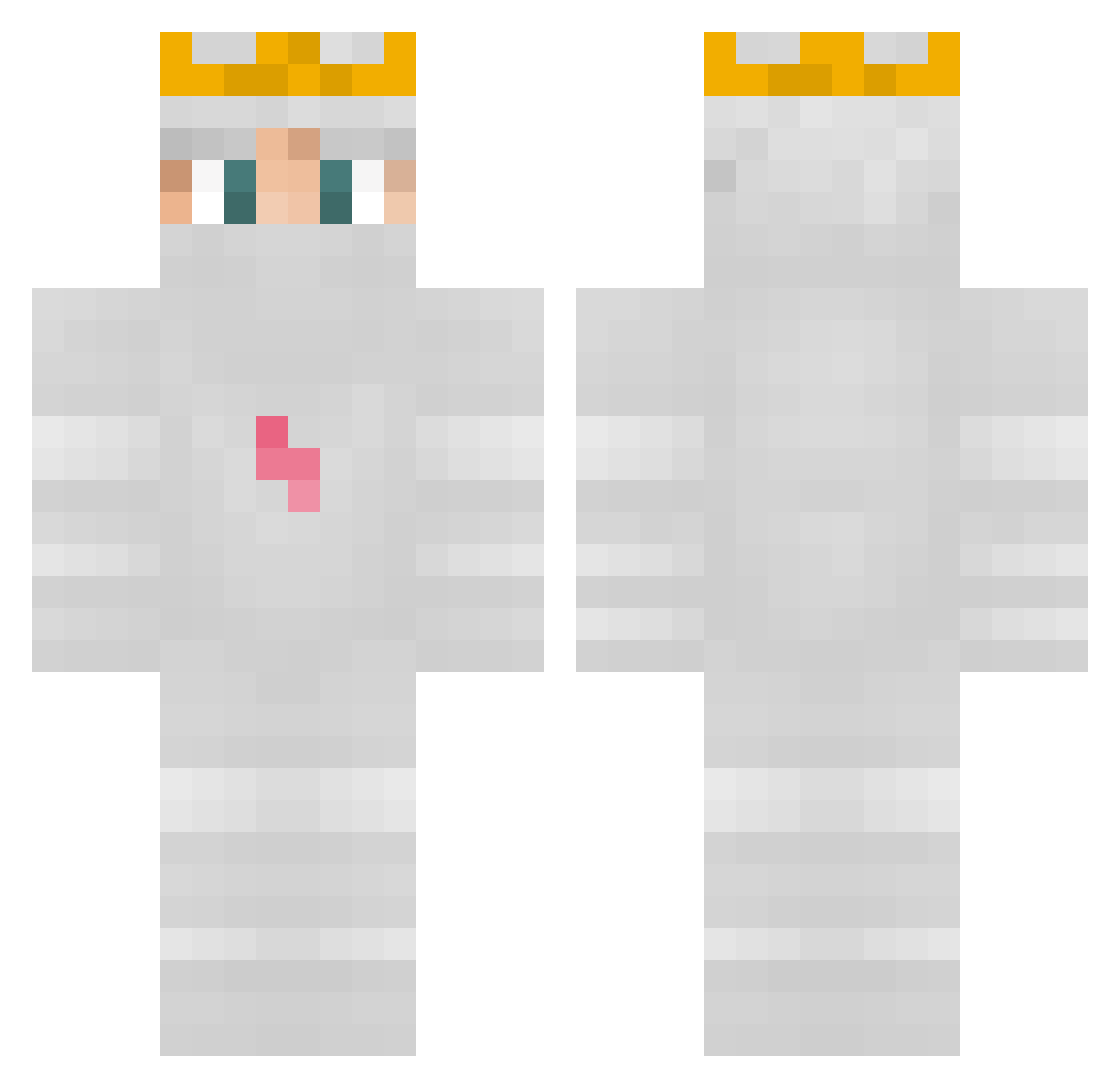 RainerIrrsinn88 Minecraft skin, front and back view