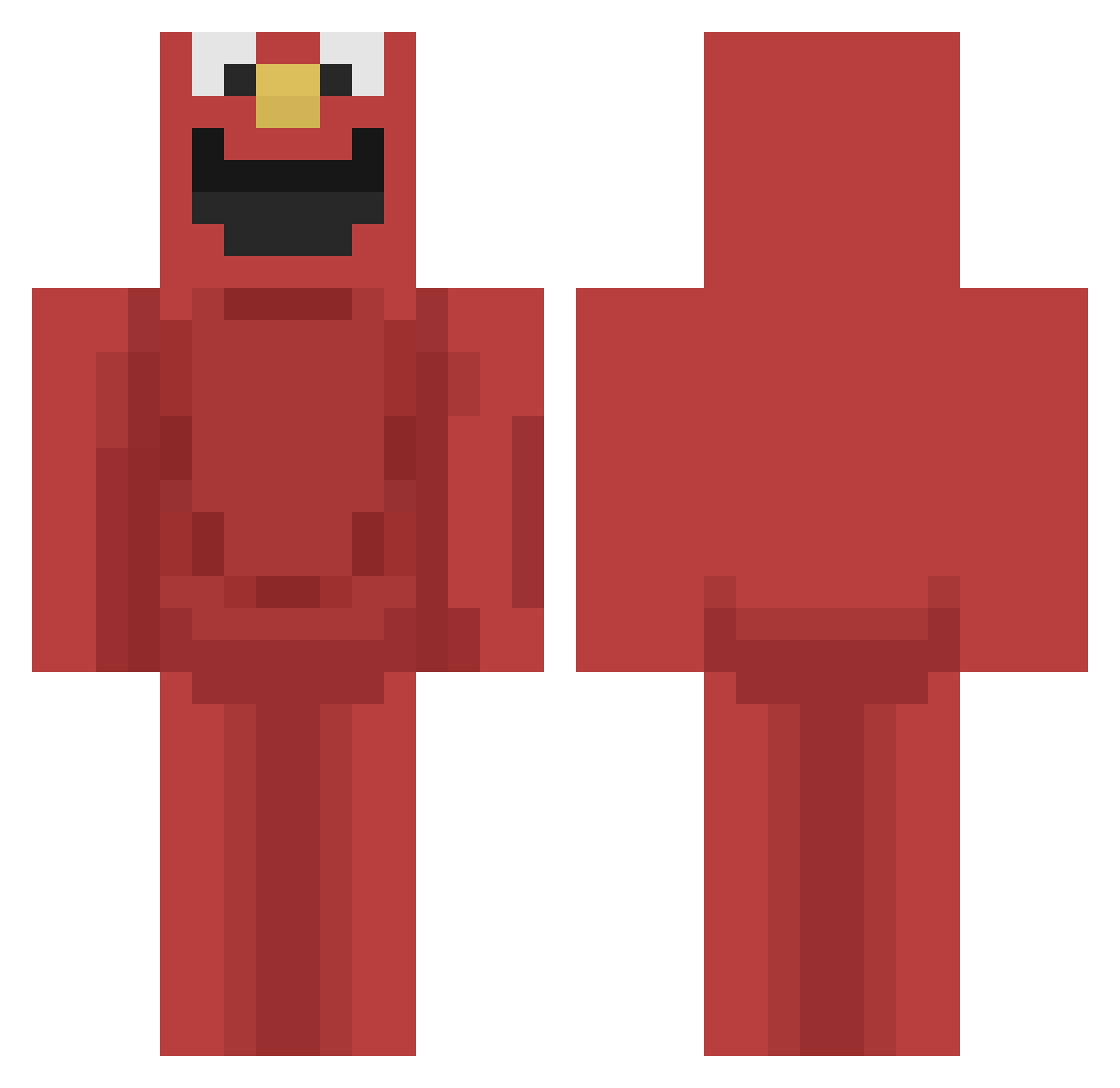 kayebe Minecraft skin, front and back view