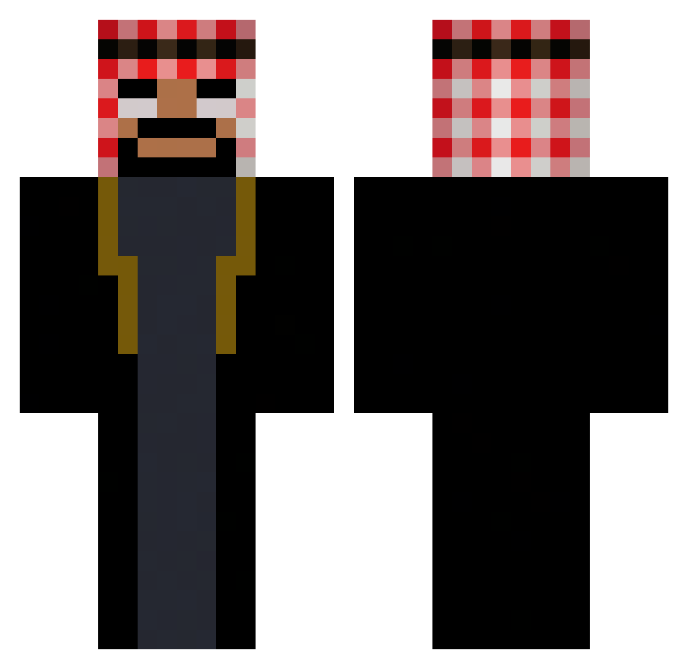 VAKE_Blitz Minecraft skin, front and back view