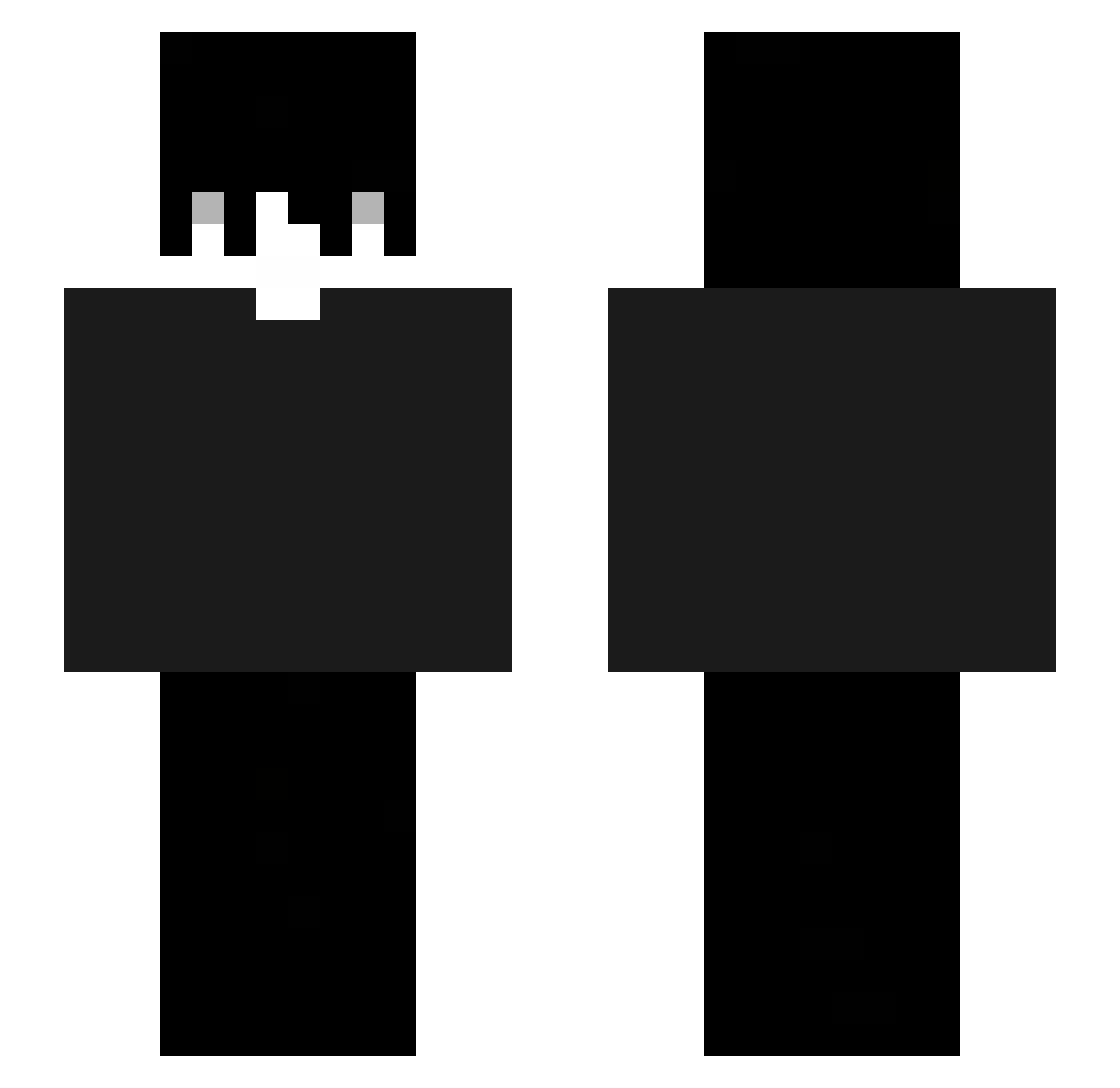 Yantei_ Minecraft skin, front and back view