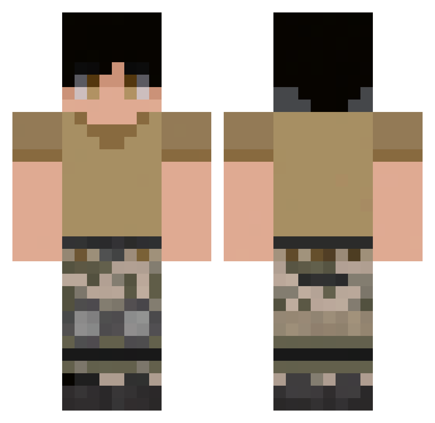lerowilliam09 Minecraft skin, front and back view