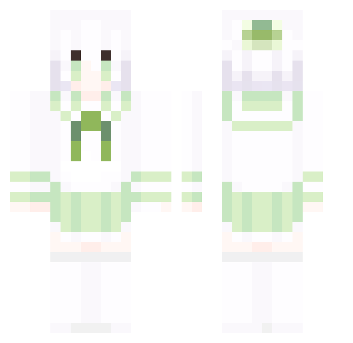 xiaotian_n_da Minecraft skin, front and back view