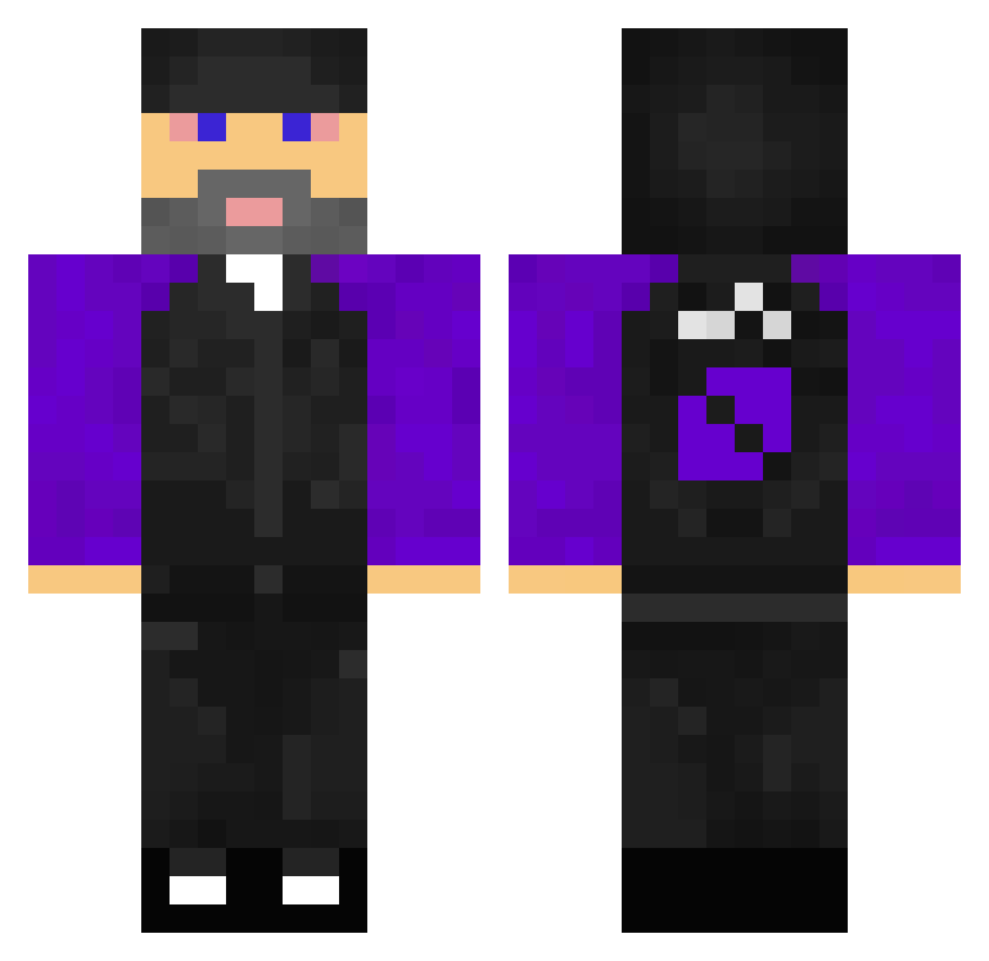 Vasya_Dortmund Minecraft skin, front and back view