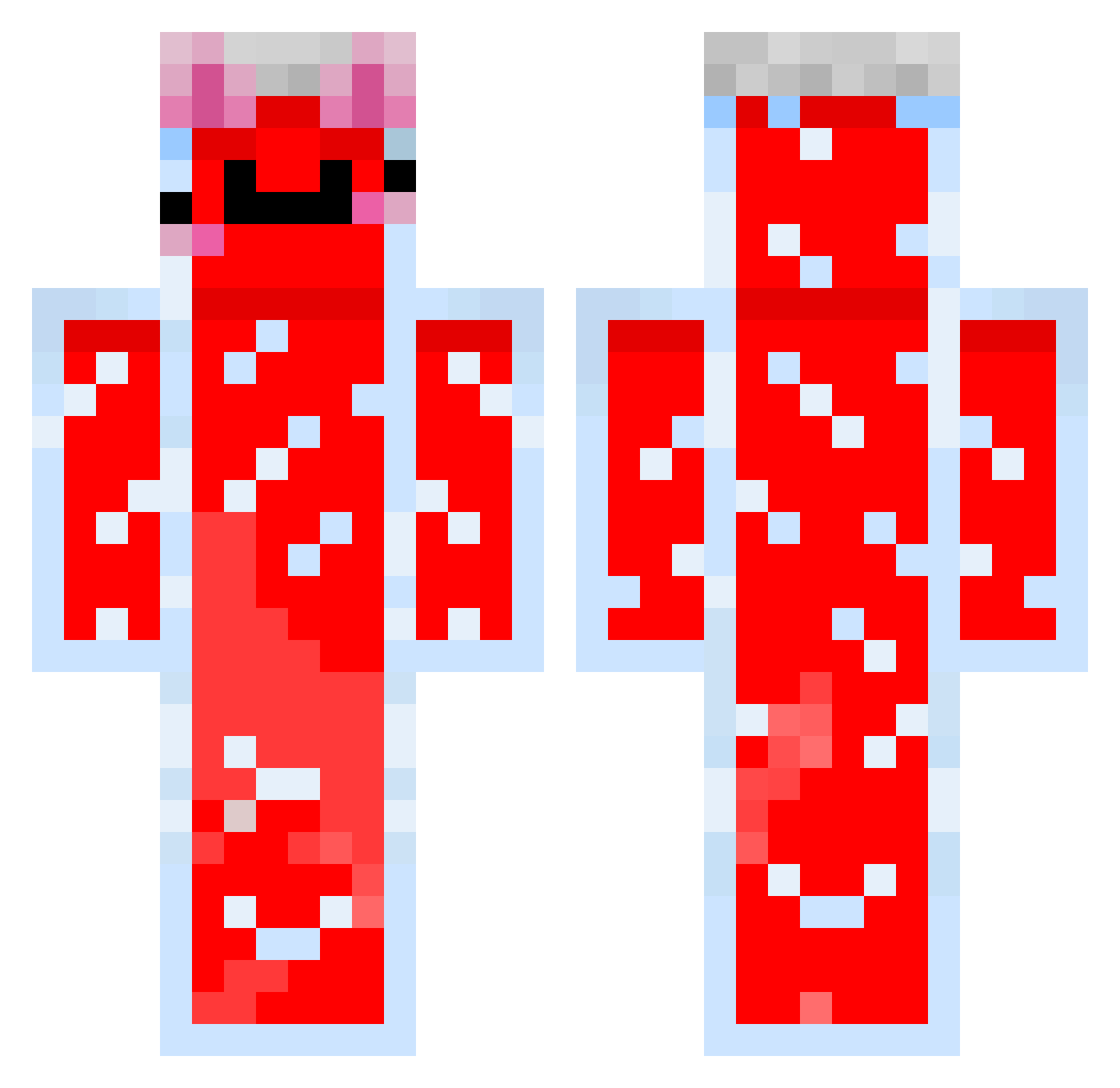 rott3njam Minecraft skin, front and back view