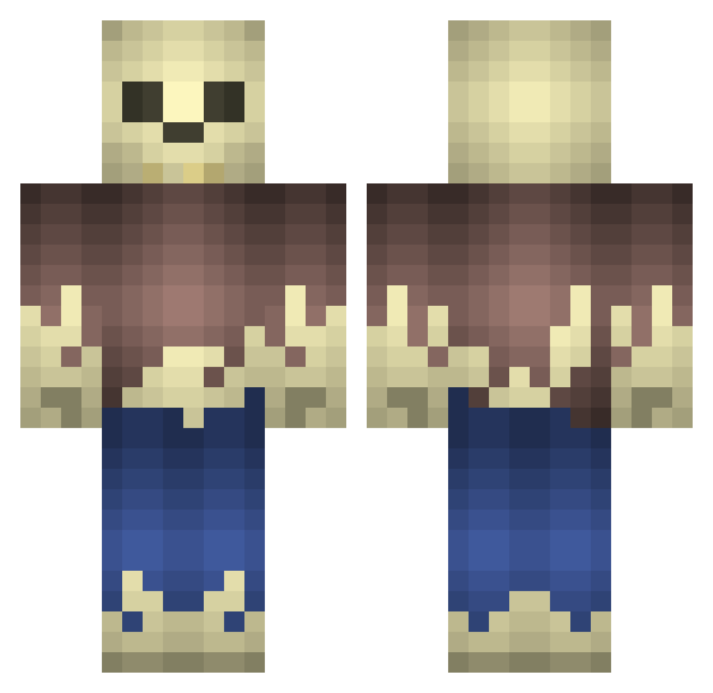 xXx_Jason_xXx Minecraft skin, front and back view