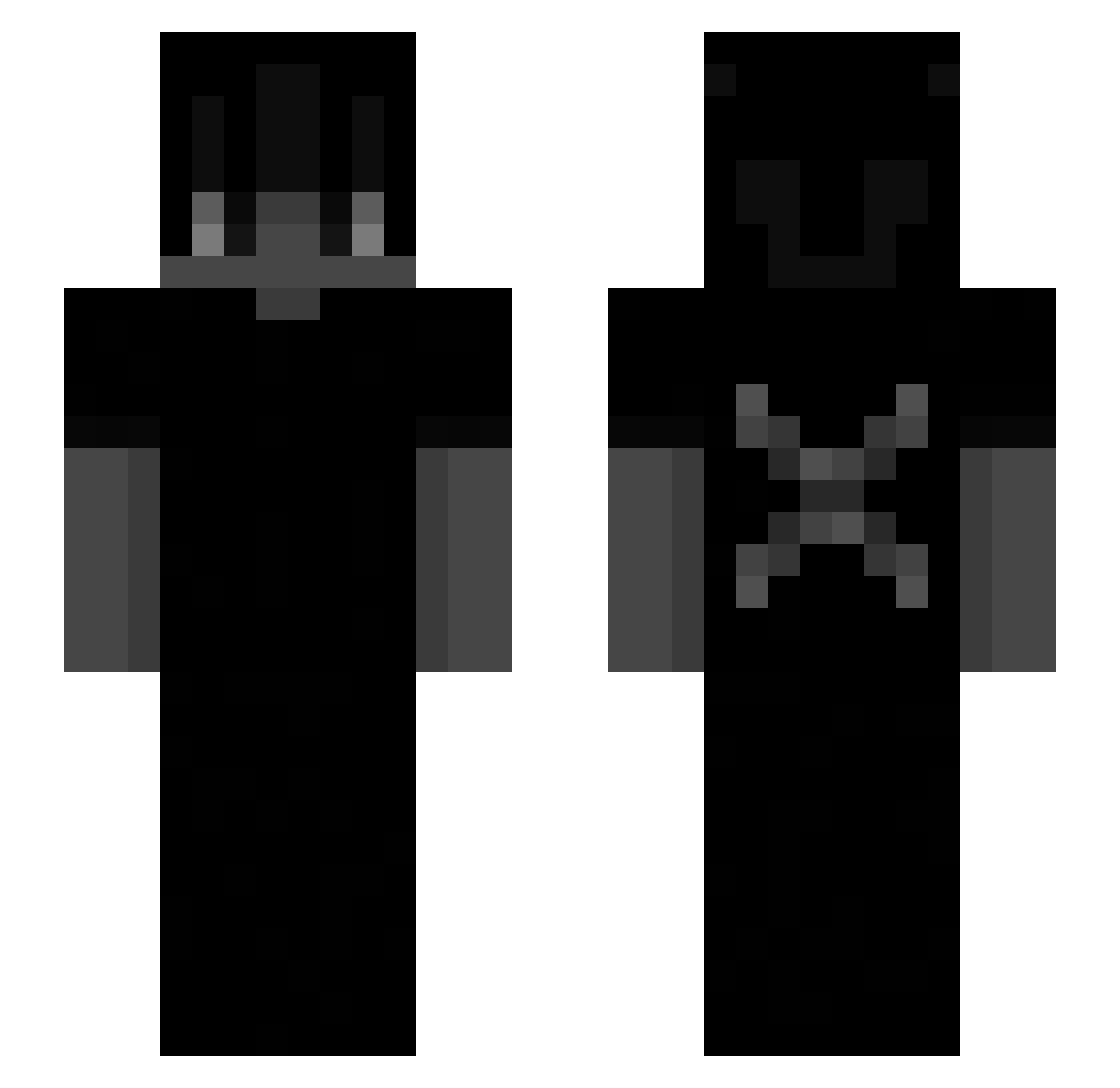 mrlnxu Minecraft skin, front and back view