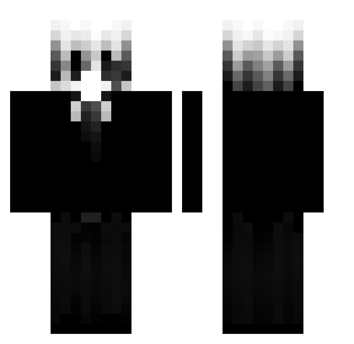 Svetlogor123 Minecraft skin, front and back view