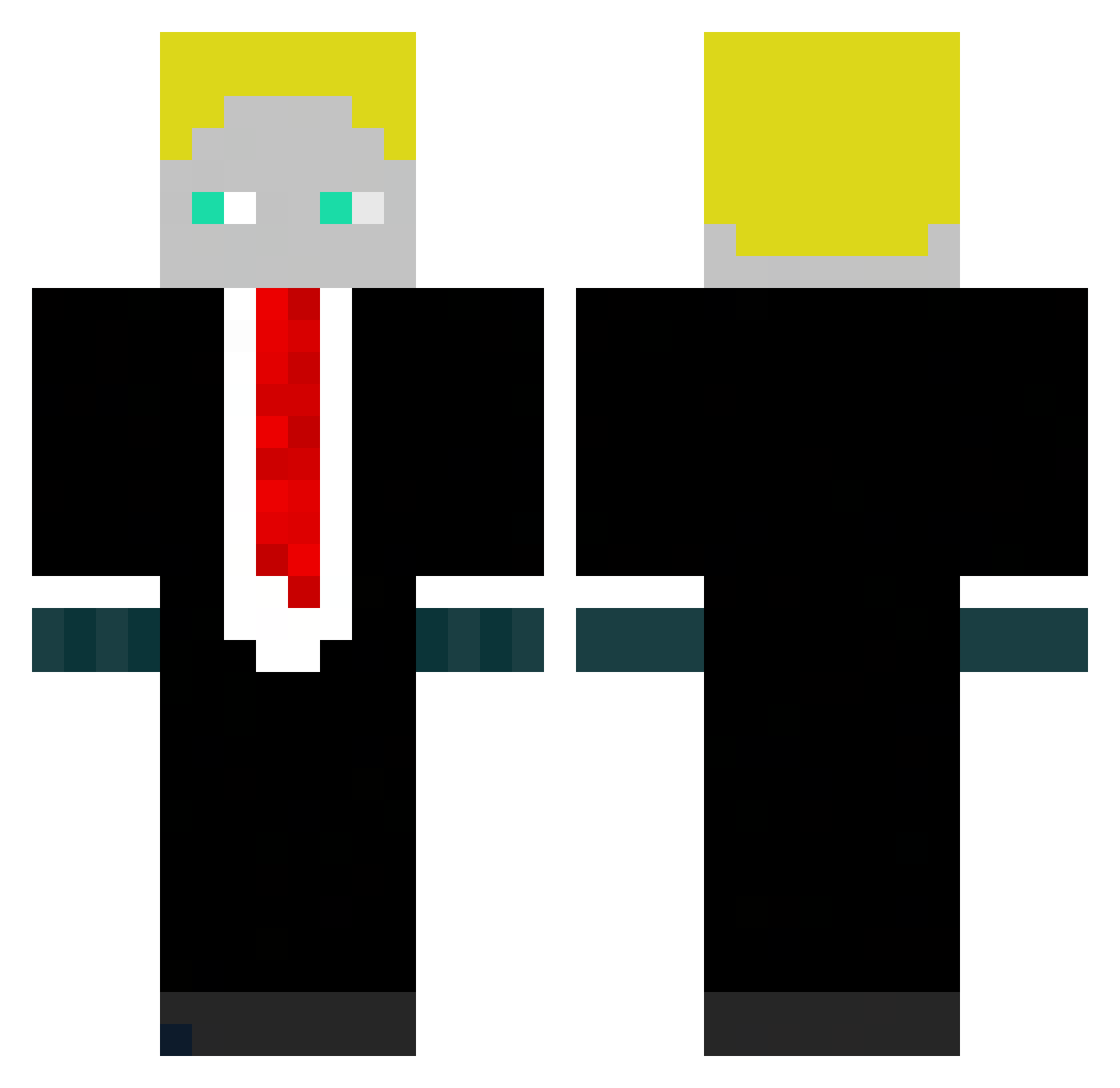 JHJ_Gaming Minecraft skin, front and back view