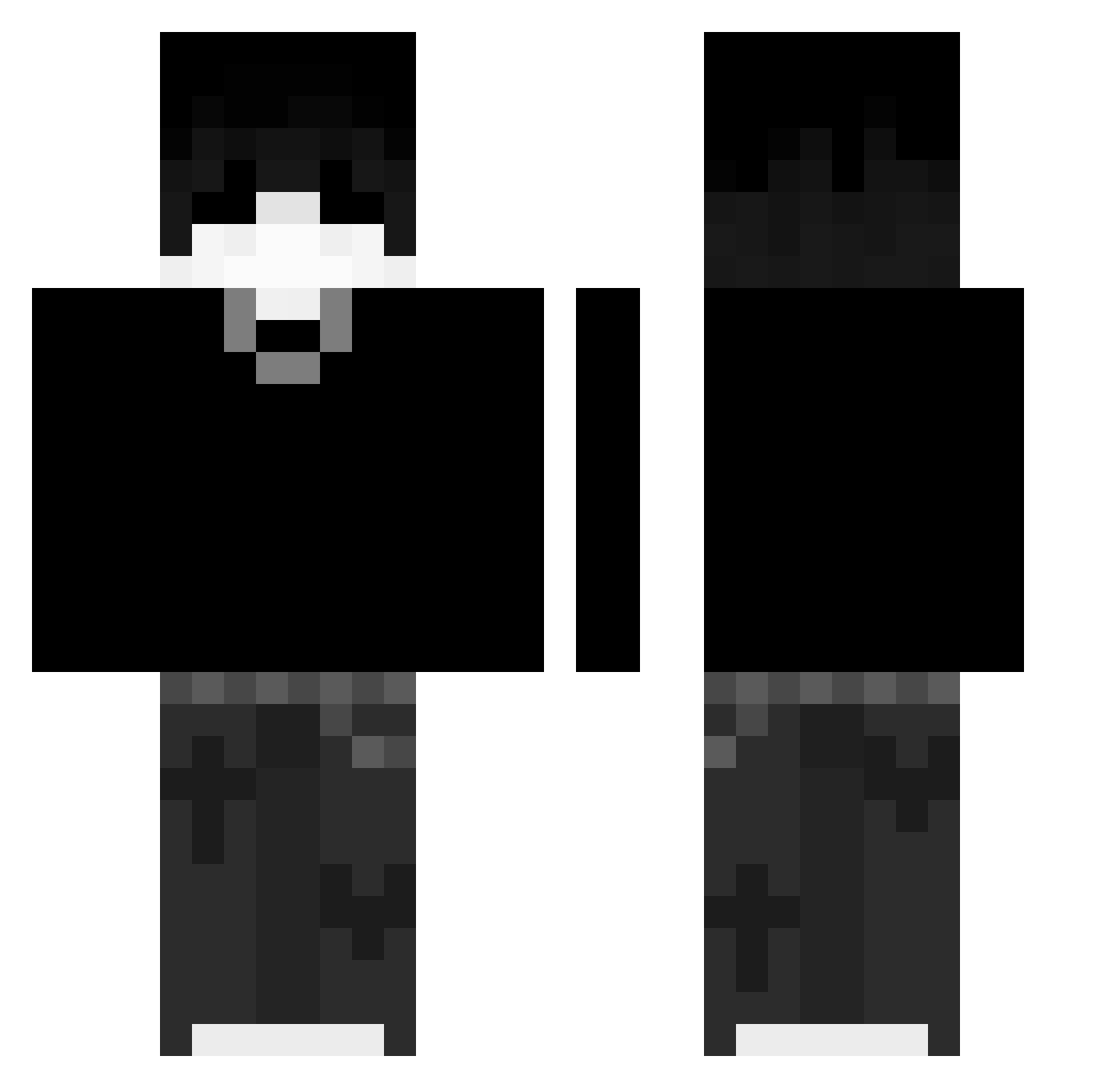 Sakura5201 Minecraft skin, front and back view