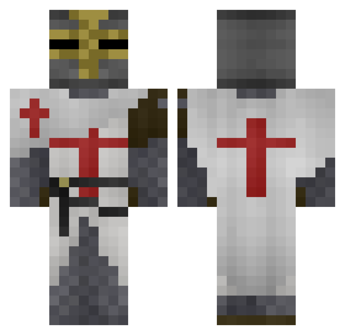 aawkes24 Minecraft skin, front and back view