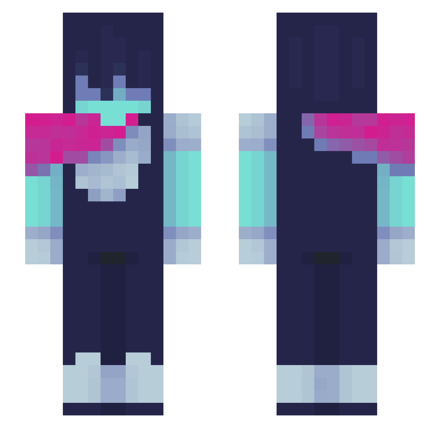 ddakotaa1 Minecraft skin, front and back view