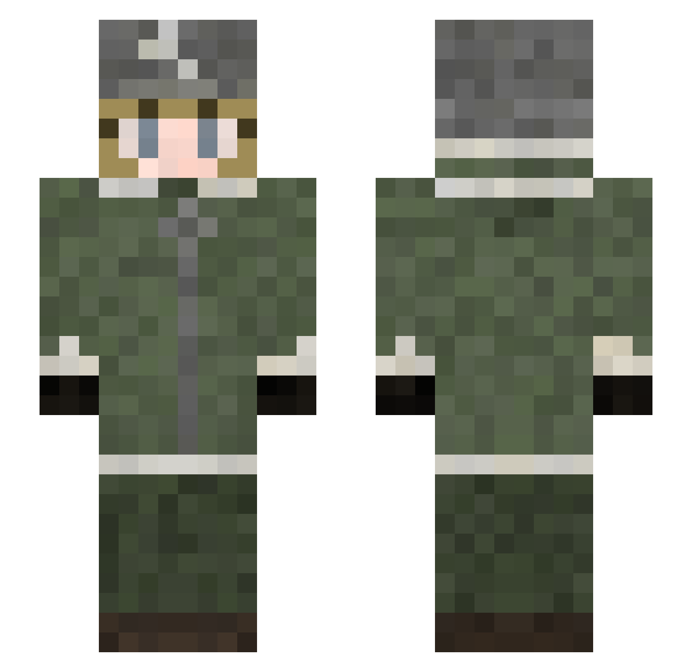 joy_0_0 Minecraft skin, front and back view