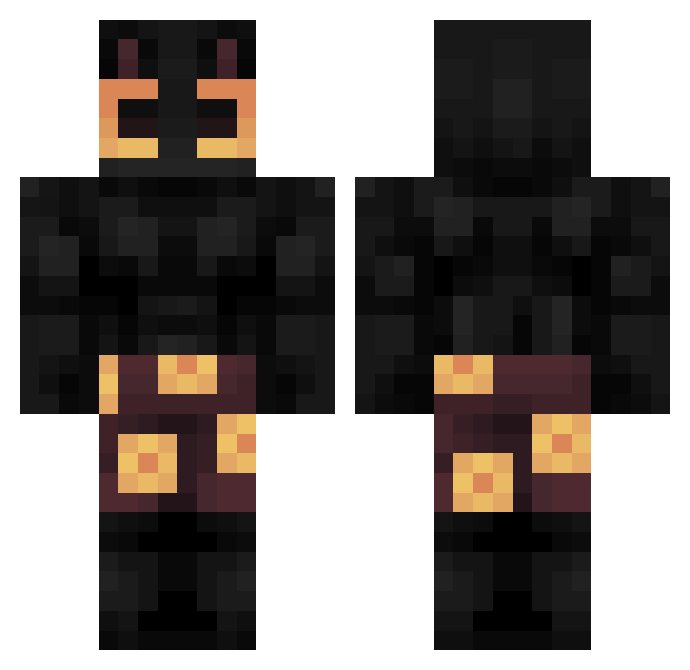ESPAIRUS Minecraft skin, front and back view